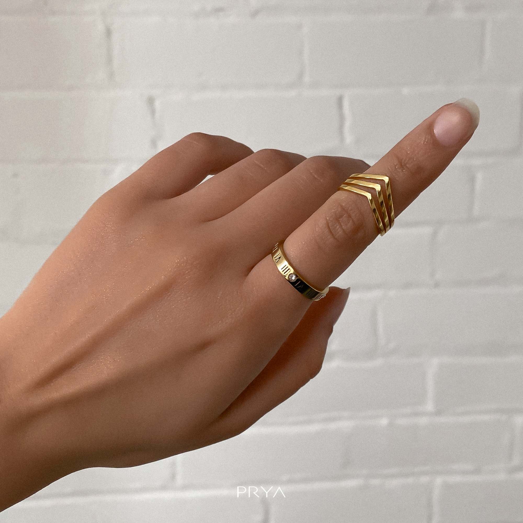 3 Strand Chevron Ring - Image 4