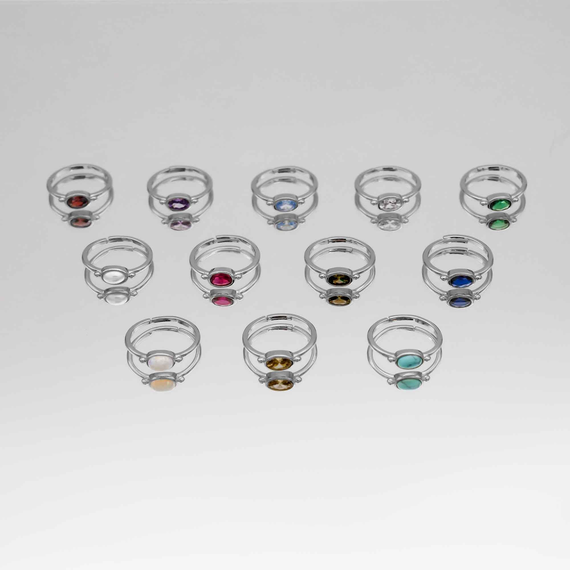 Birthstone Ring | Silver - Image 3
