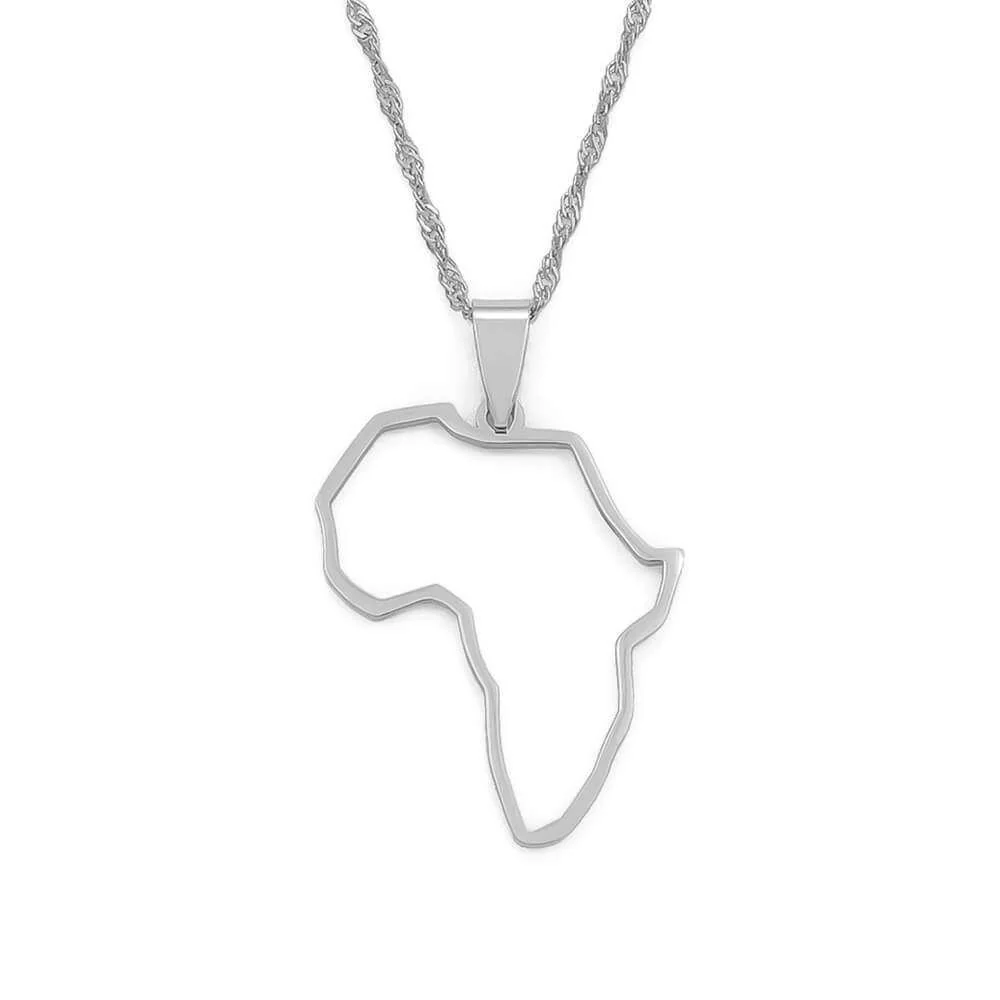 Africa Outline Necklace - Image 11