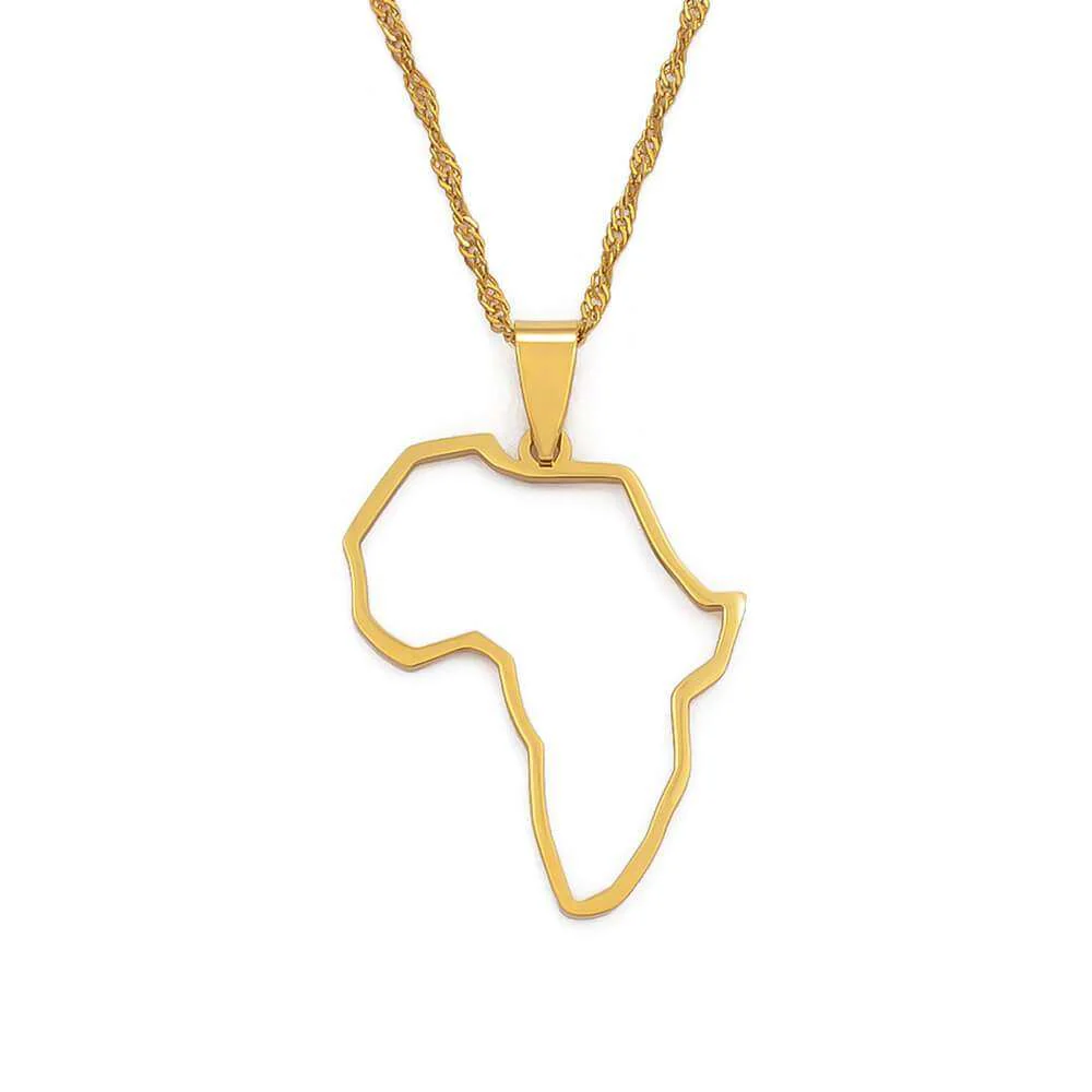 Africa Outline Necklace - Image 12