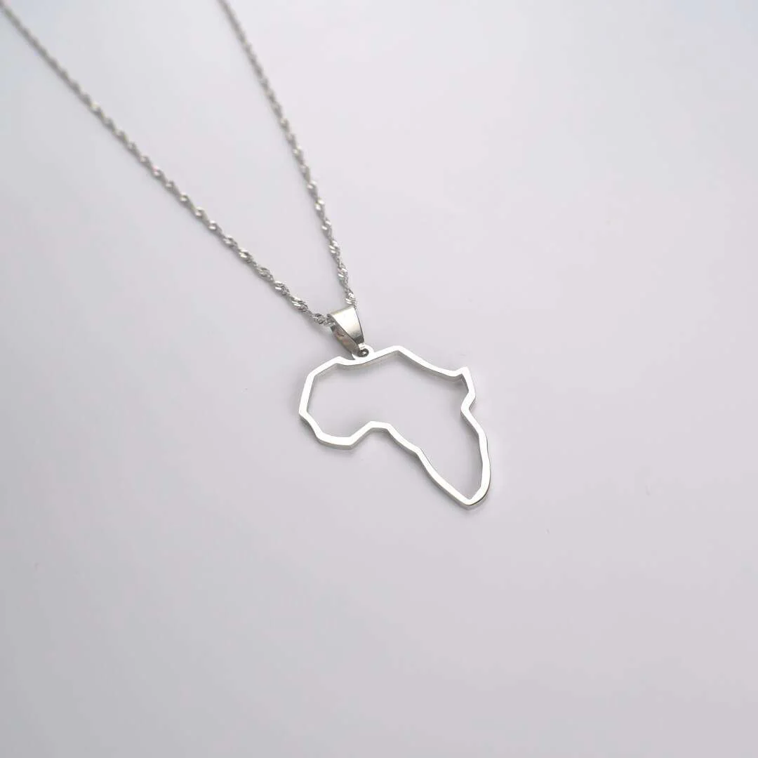 Africa Outline Necklace - Image 4
