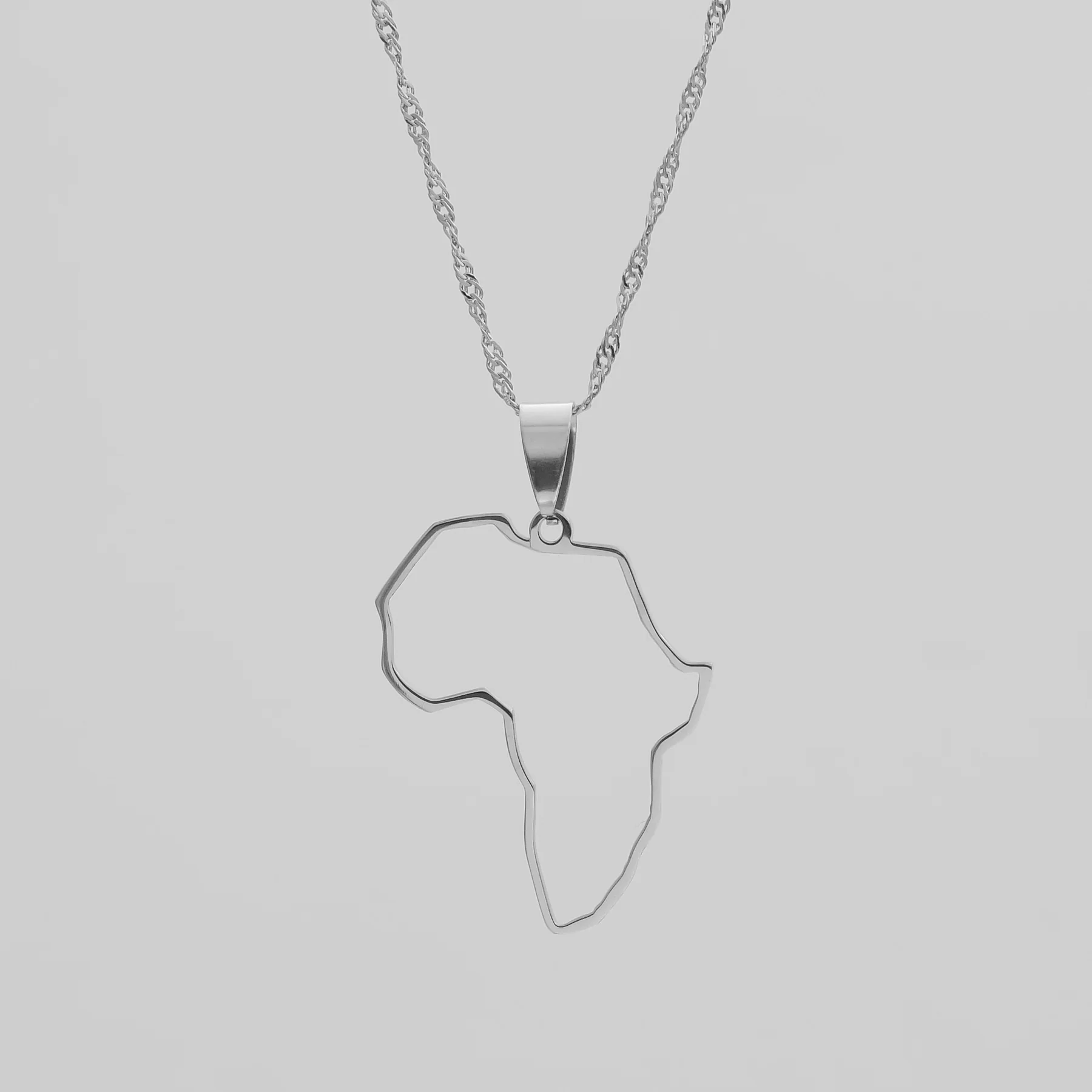 Africa Outline Necklace - Image 5