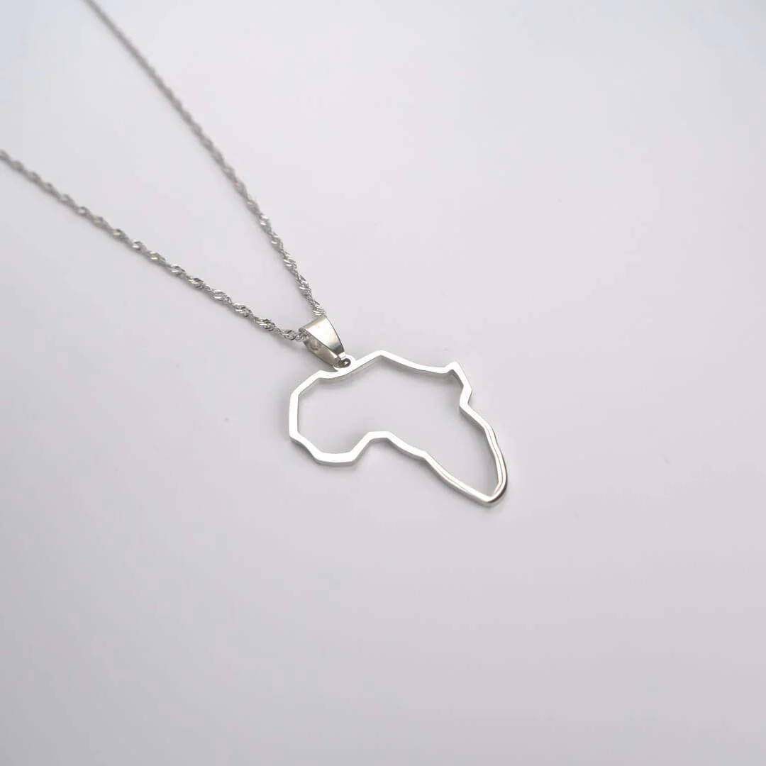Africa Outline Necklace - Image 9
