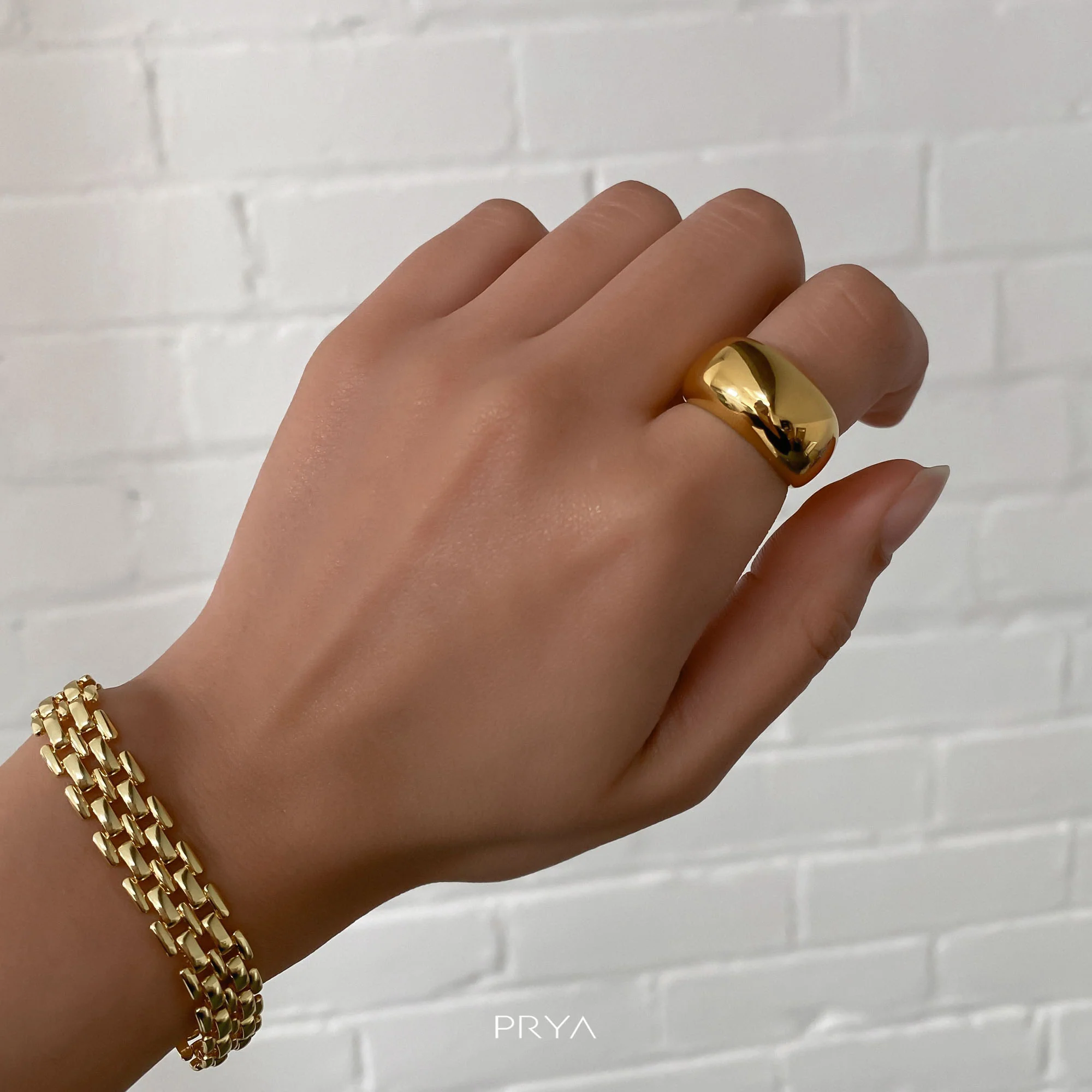 Alexa Dome Ring | Gold - Image 6