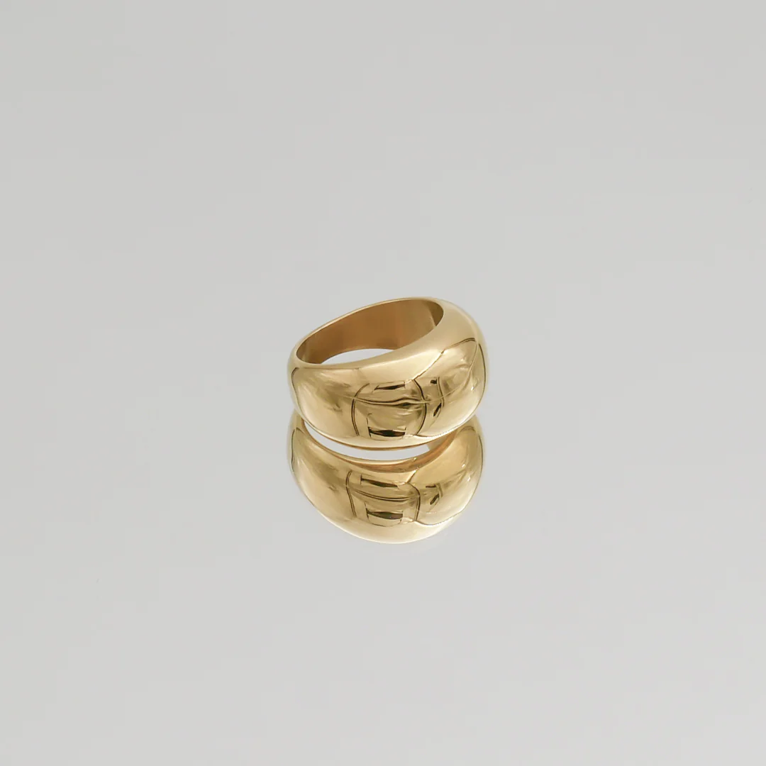Alexa Dome Ring | Gold - Image 7