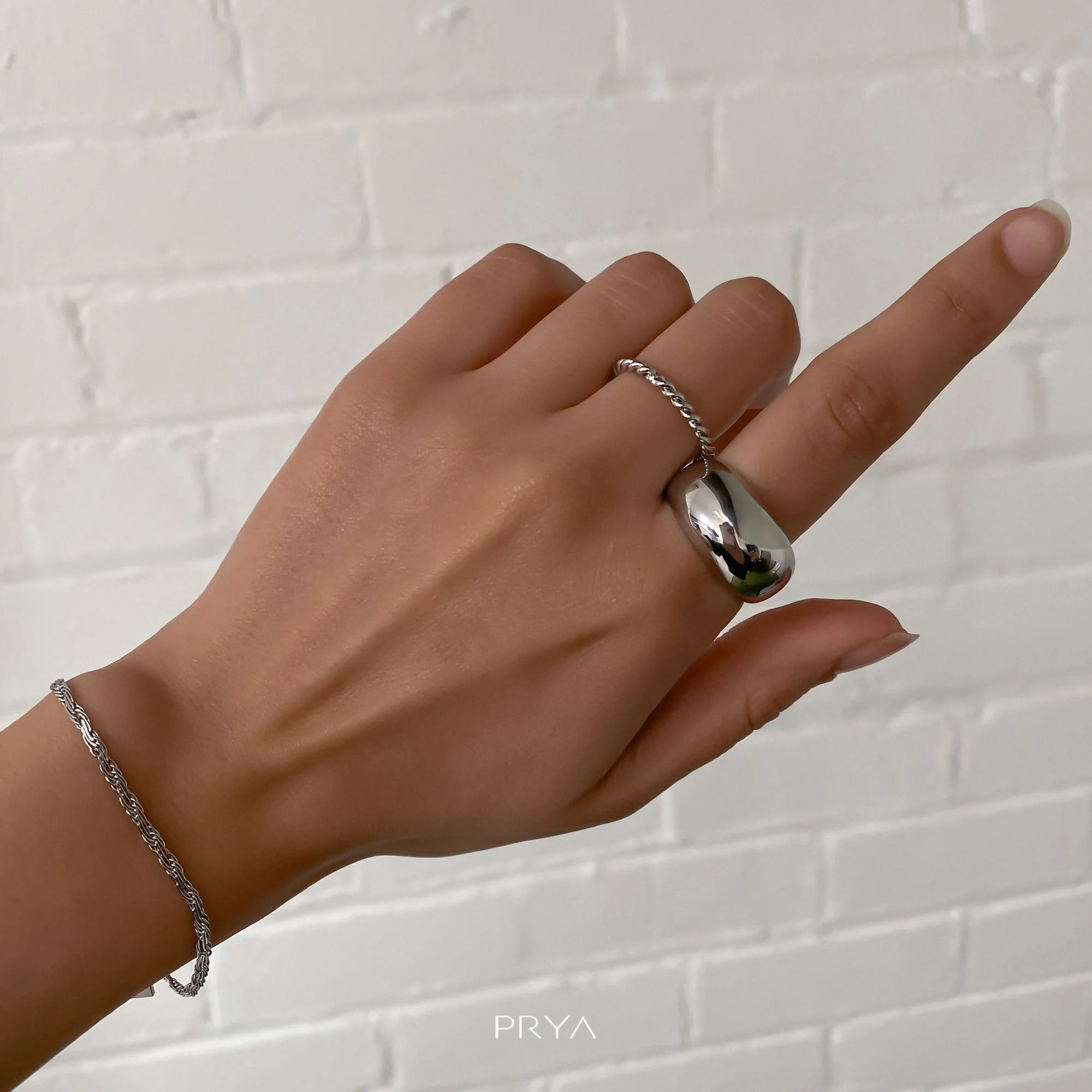 Alexa Dome Ring | Silver - Image 3