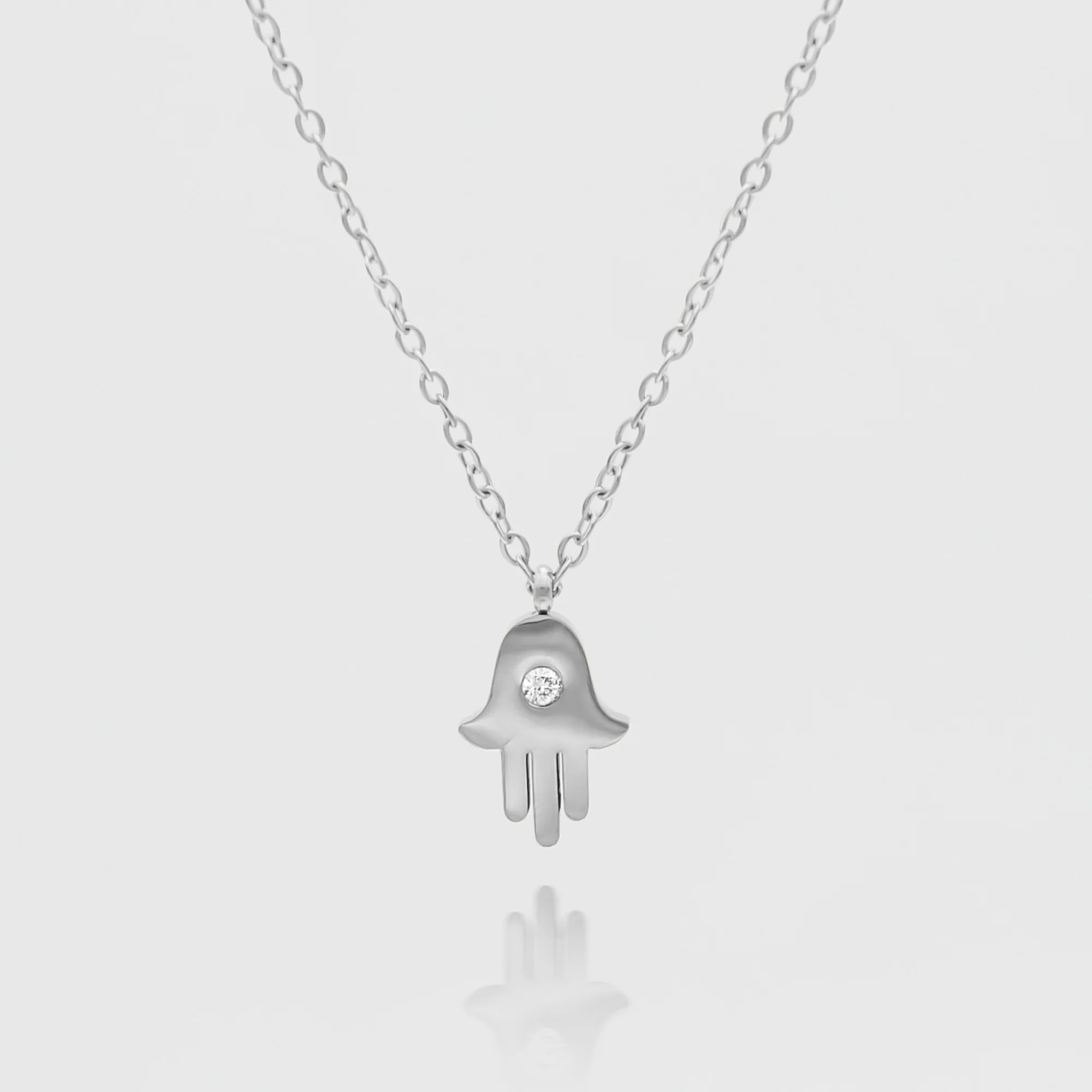 Amalie Hand of Hamsa Necklace - Image 2