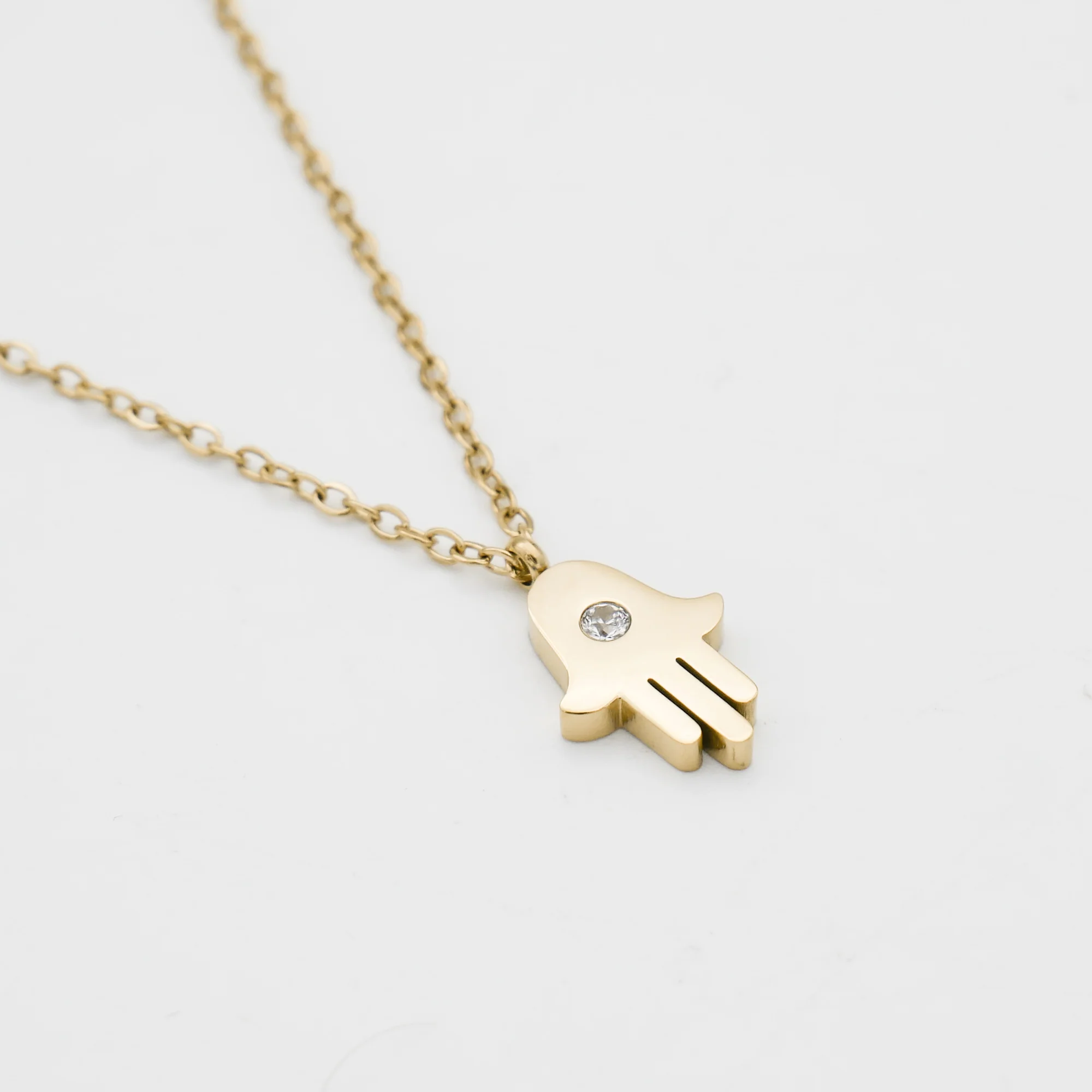 Amalie Hand of Hamsa Necklace - Image 3