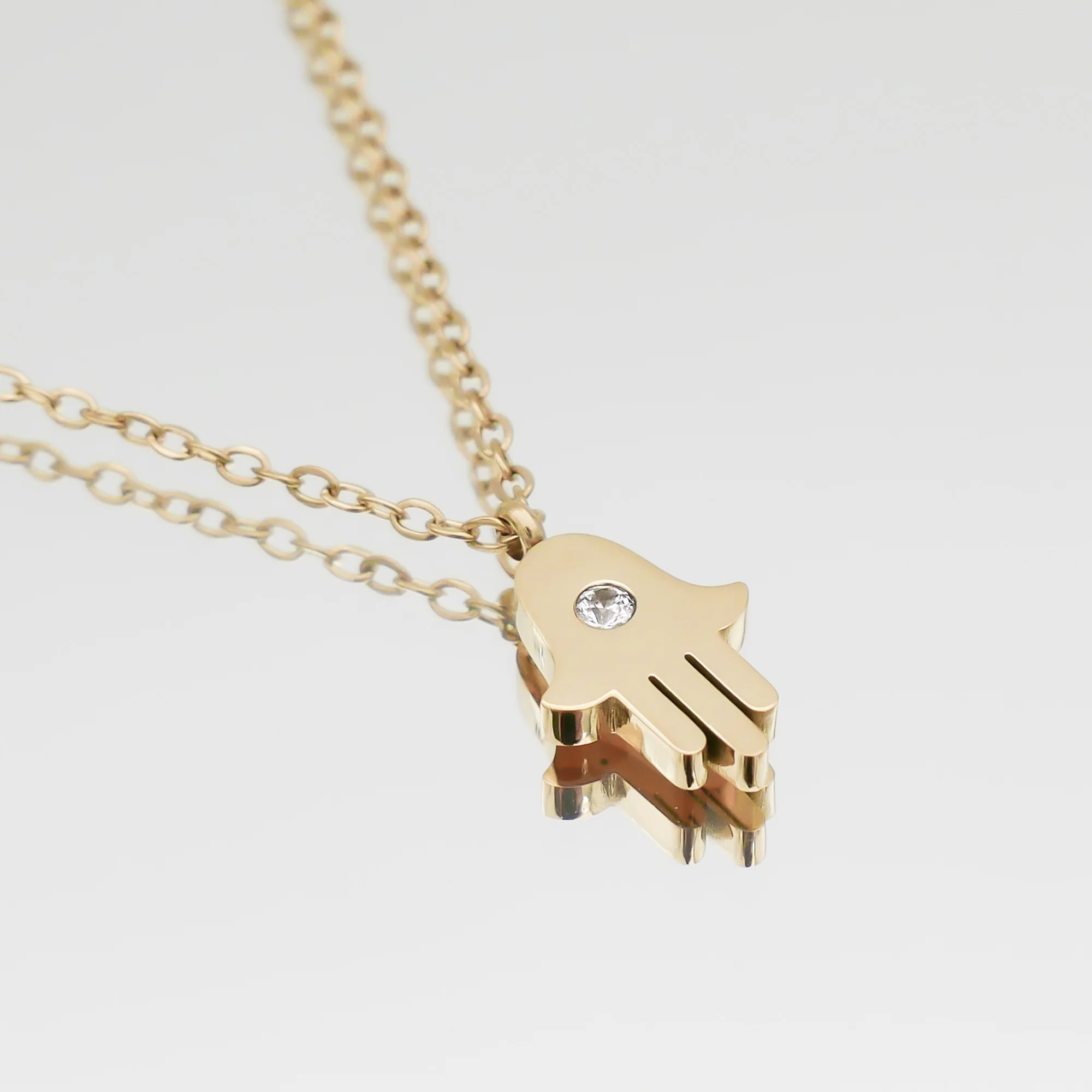 Amalie Hand of Hamsa Necklace - Image 5