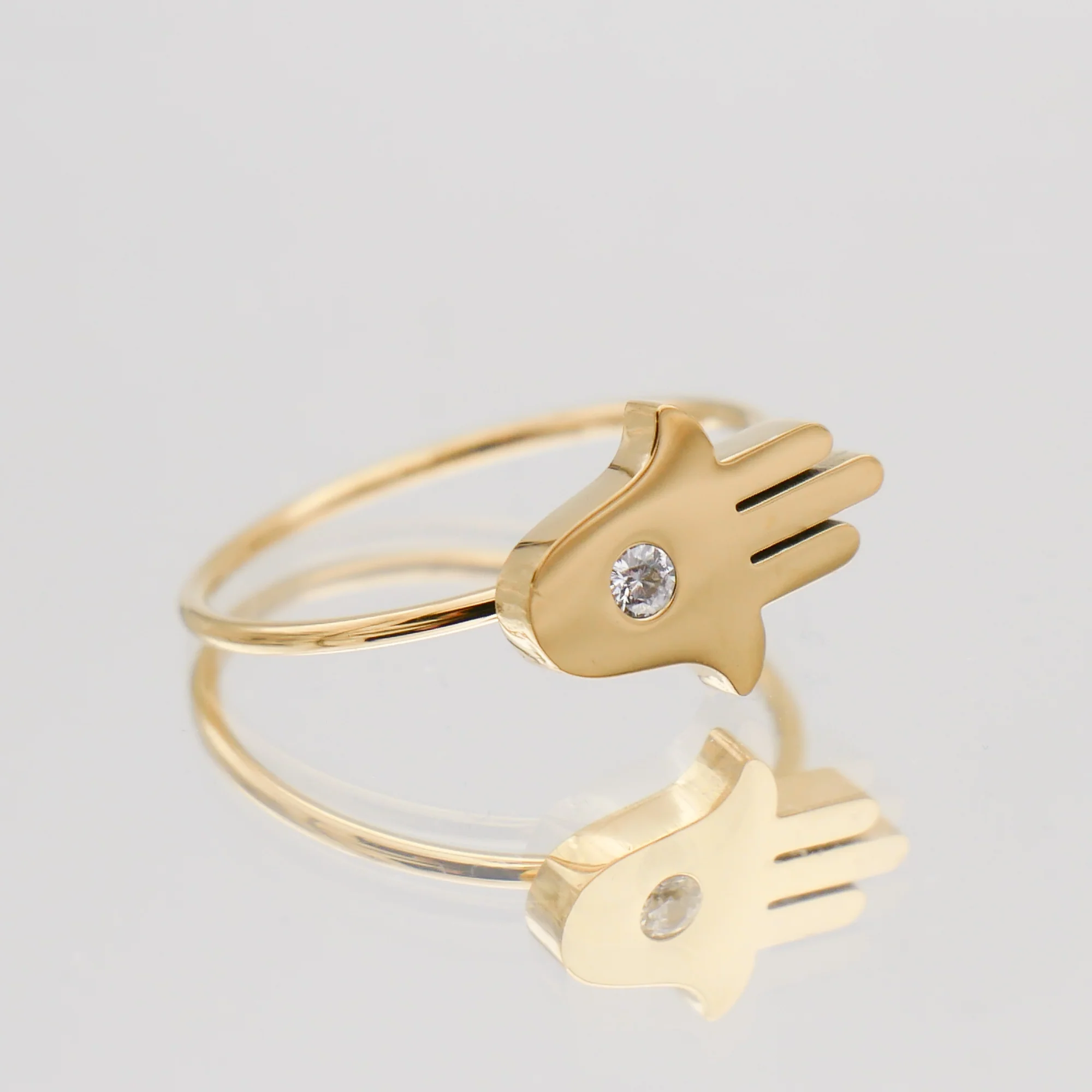 Amalie Hand of Hamsa Ring