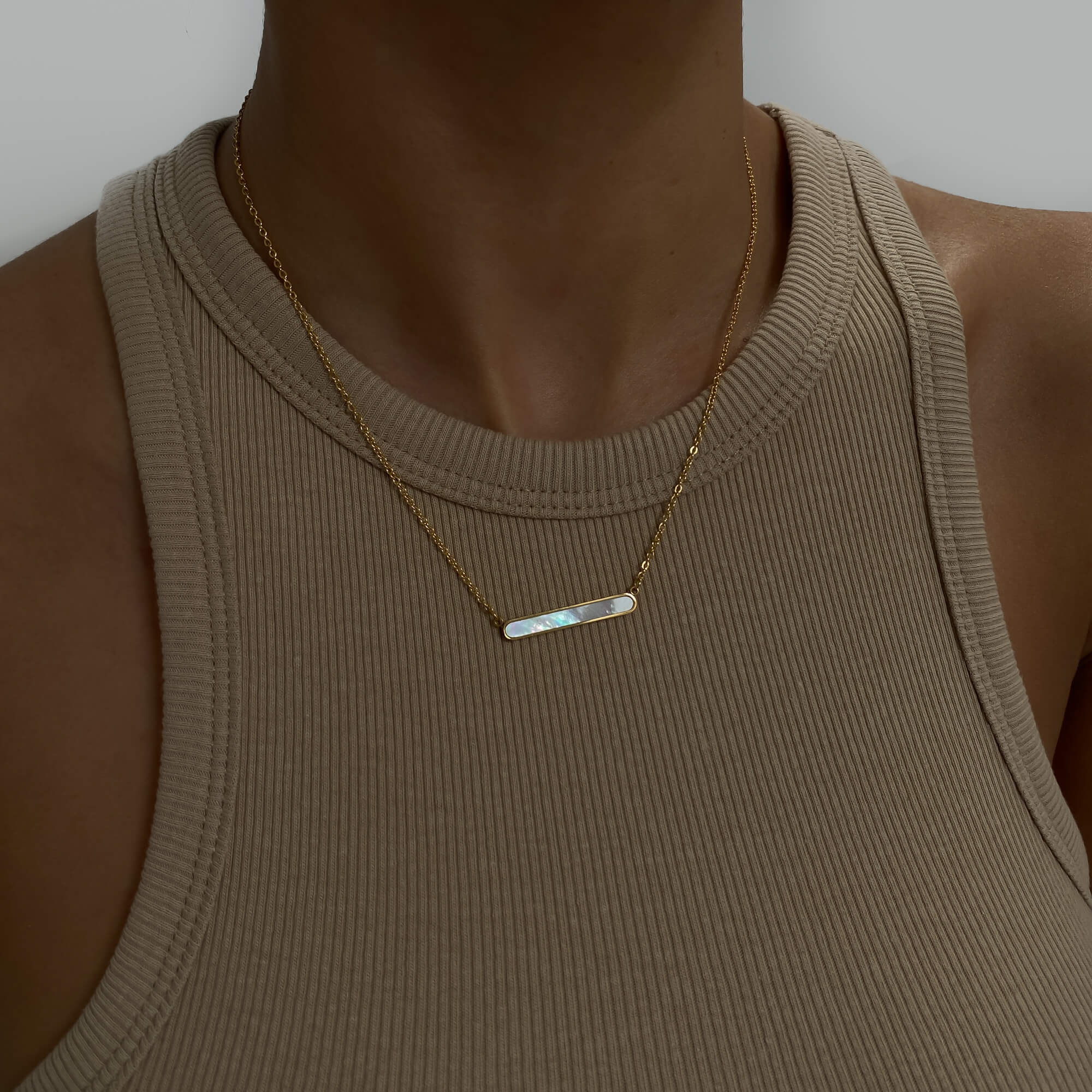 Amaya Opal Bar Necklace - Image 2