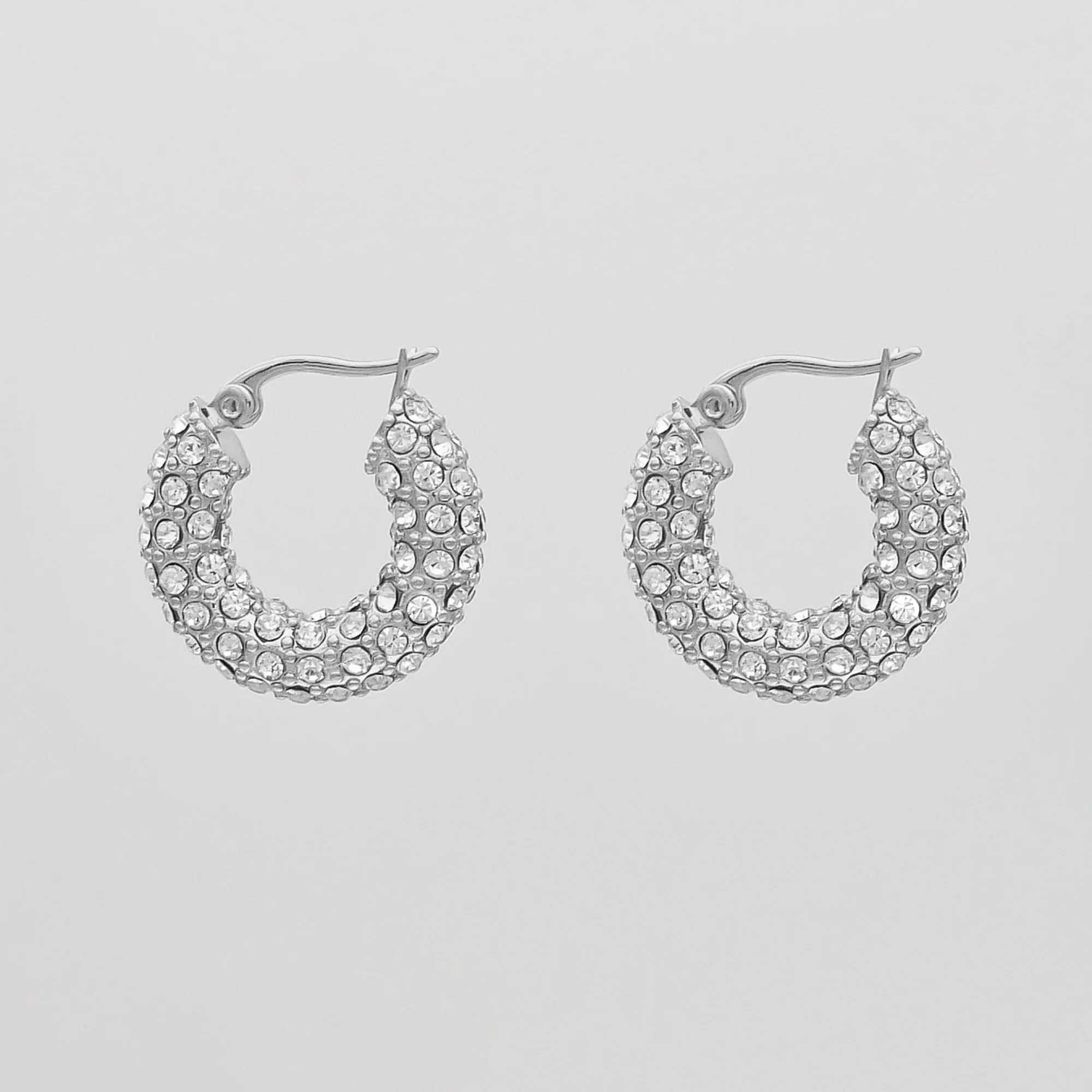 Amiya CZ Hoop Earrings - Image 8