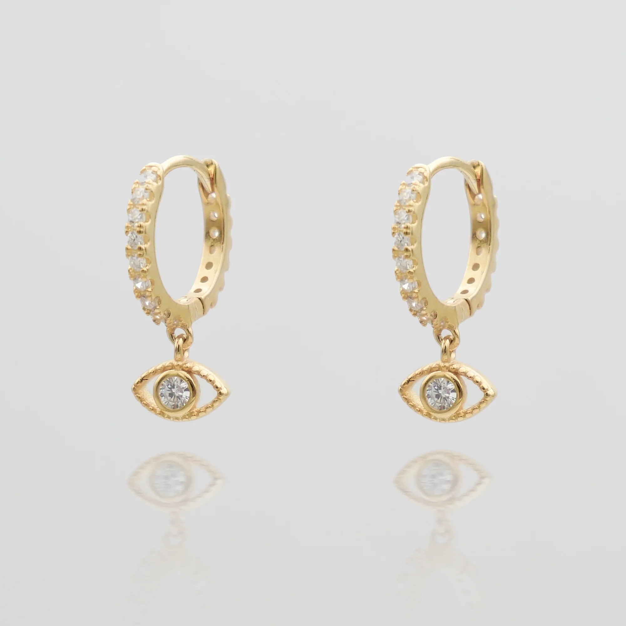 Ana Eye Huggie Earrings - Image 4