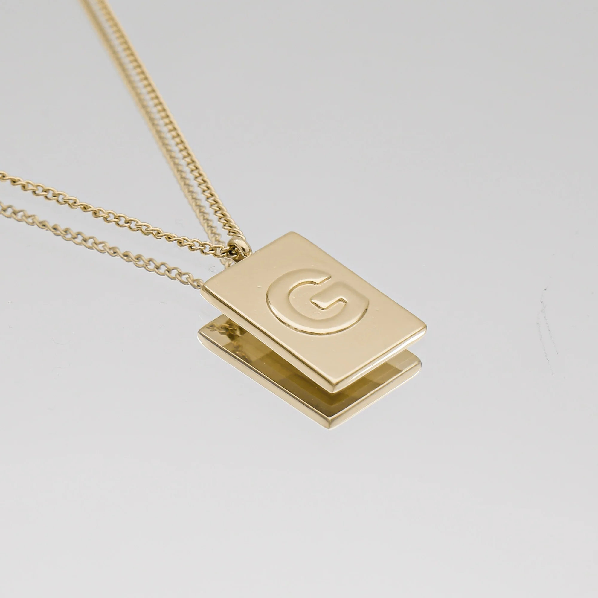 Athena Initial Tablet Necklace - Image 14