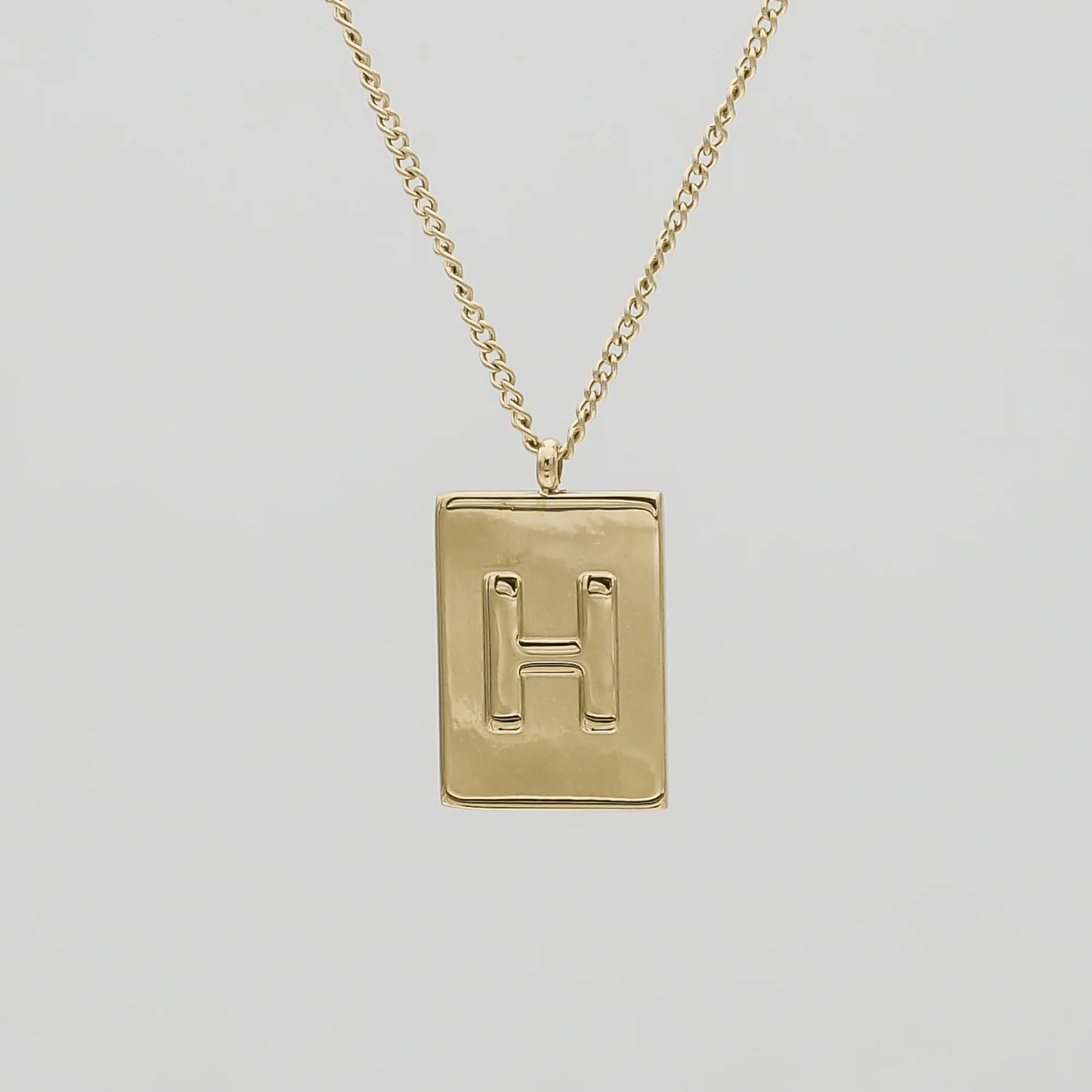Athena Initial Tablet Necklace - Image 15