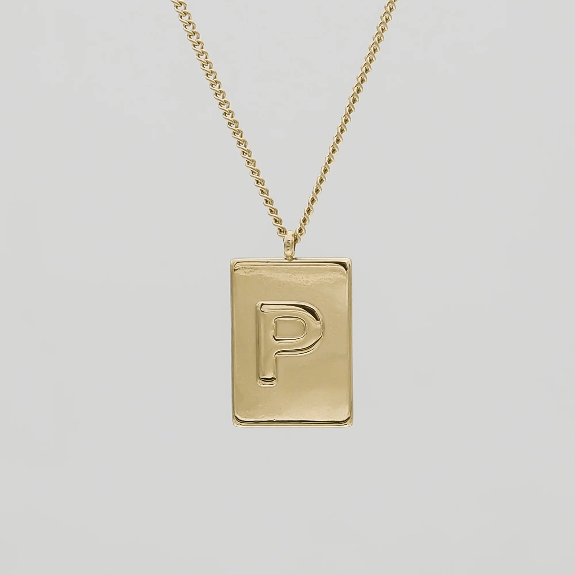 Athena Initial Tablet Necklace - Image 30