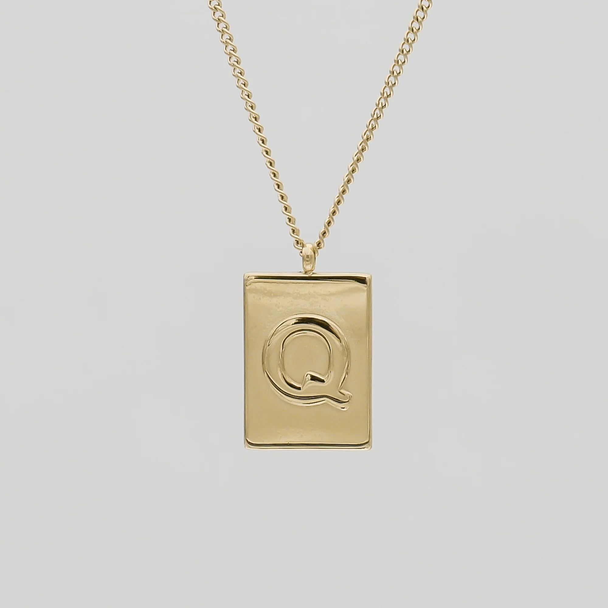 Athena Initial Tablet Necklace - Image 32