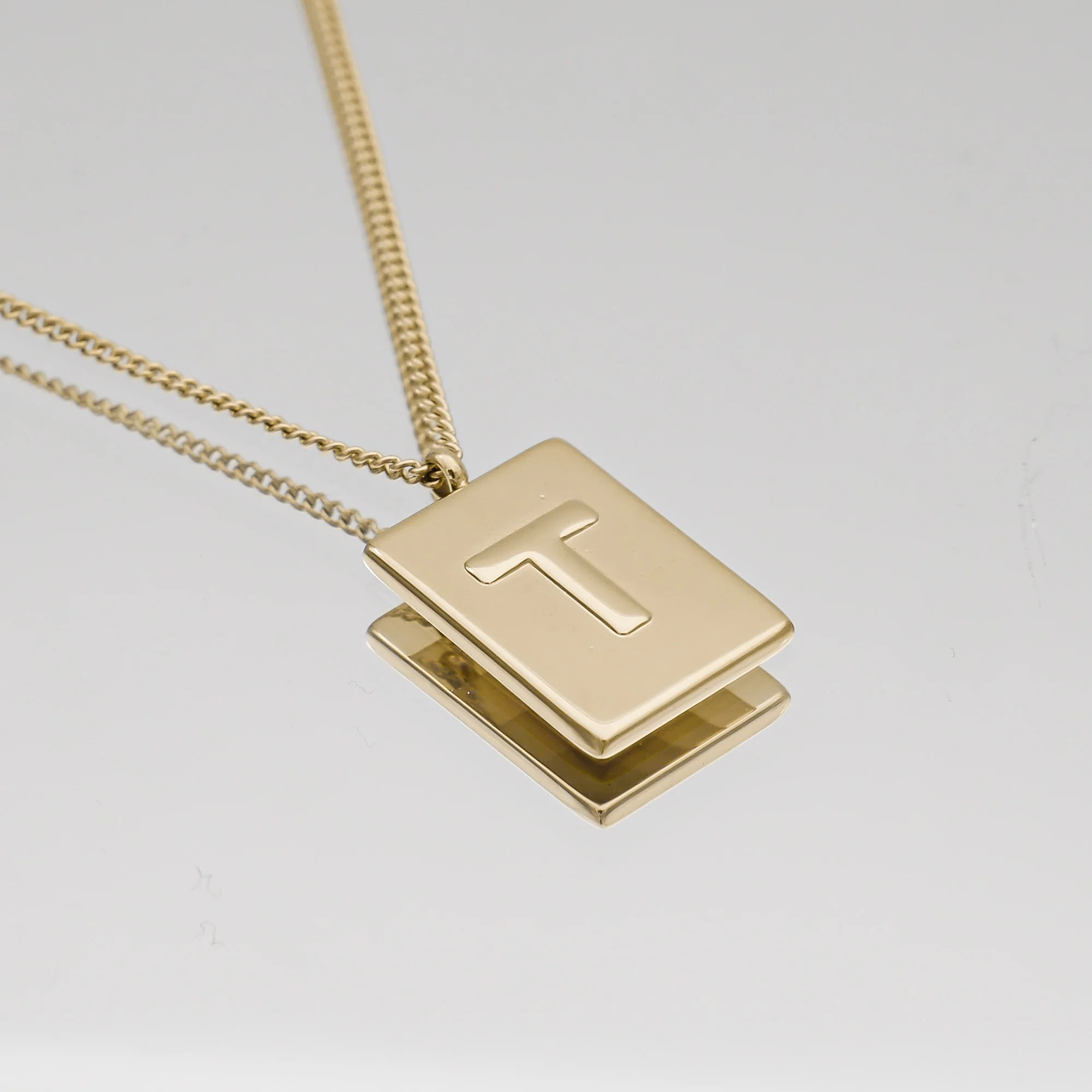 Athena Initial Tablet Necklace - Image 37