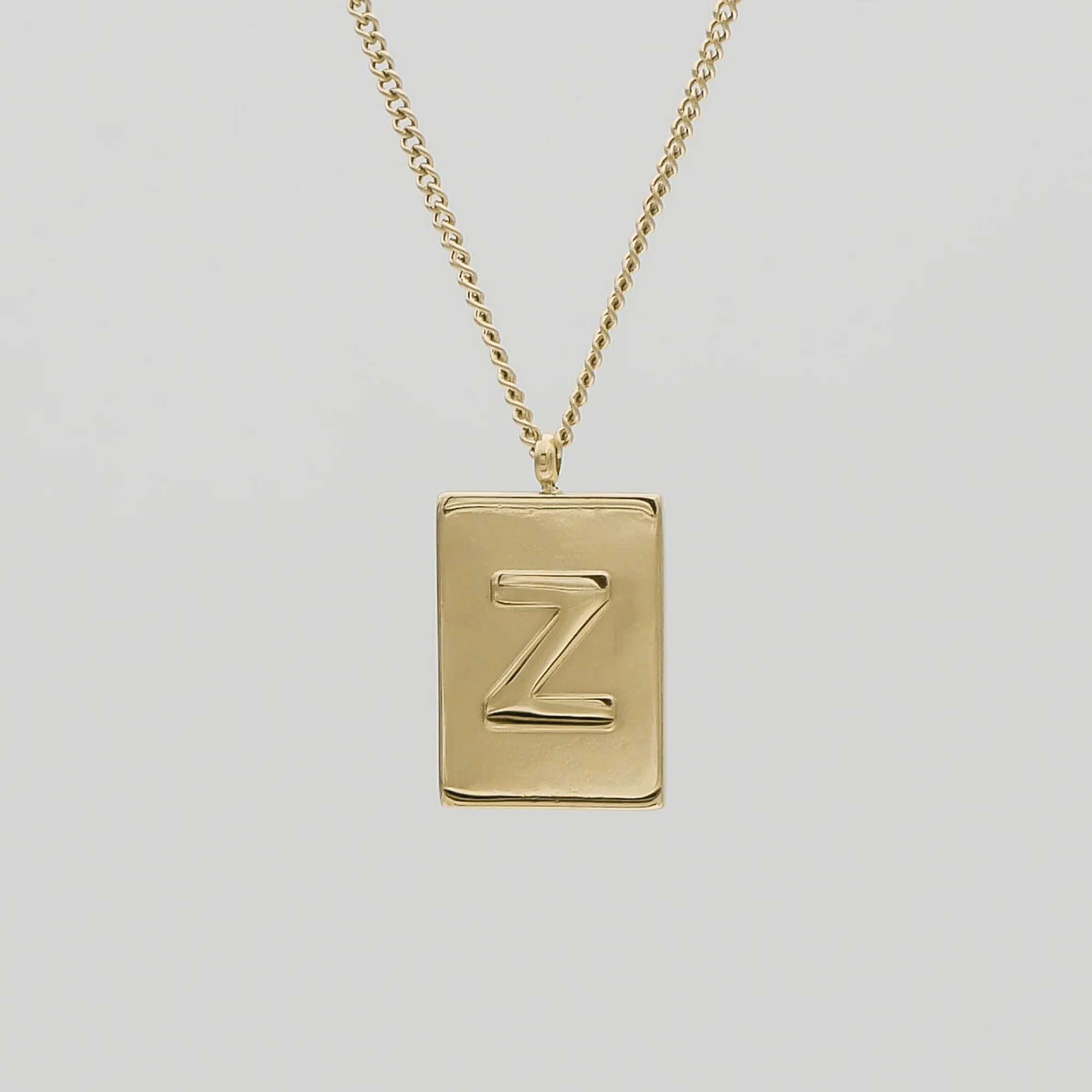 Athena Initial Tablet Necklace - Image 48