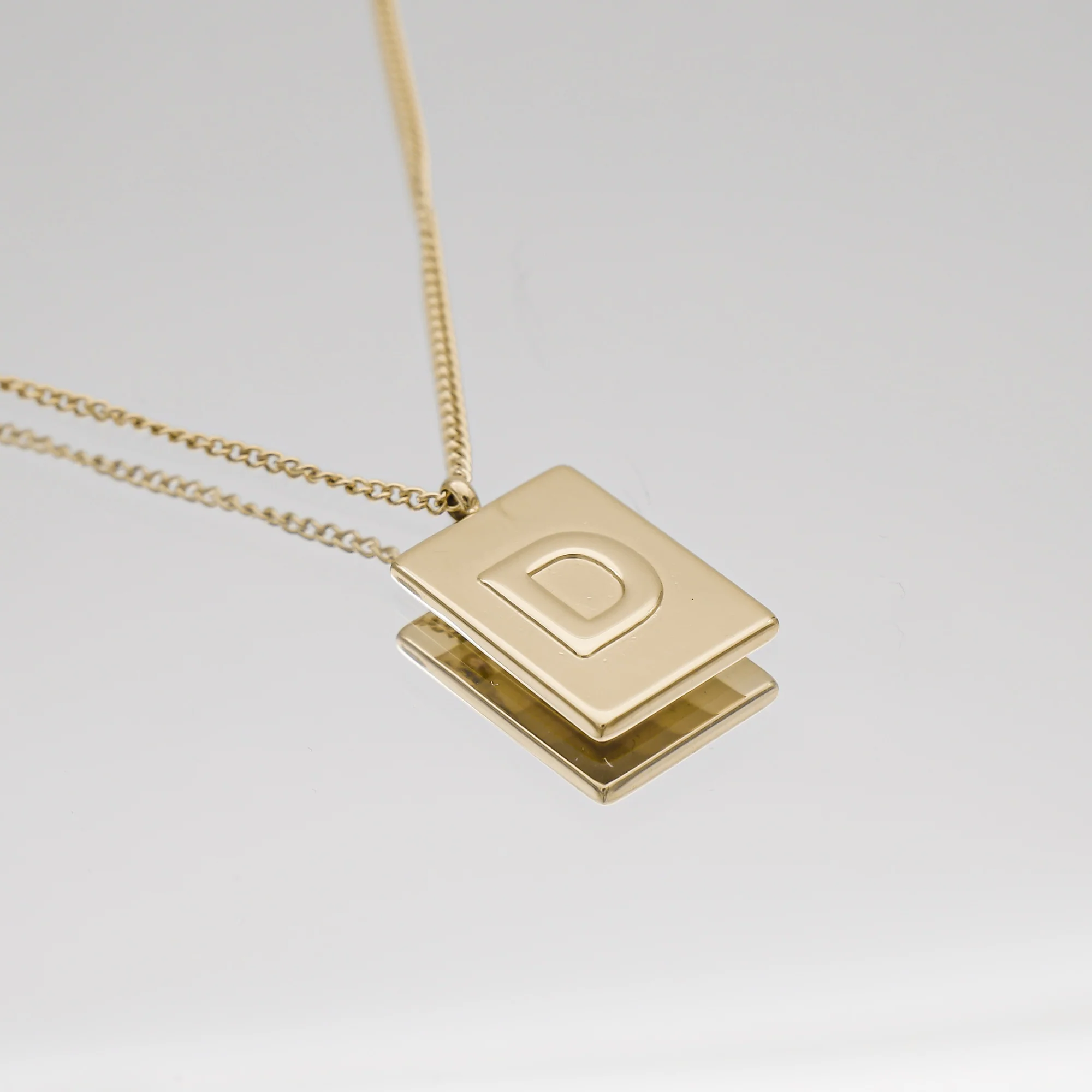Athena Initial Tablet Necklace - Image 8