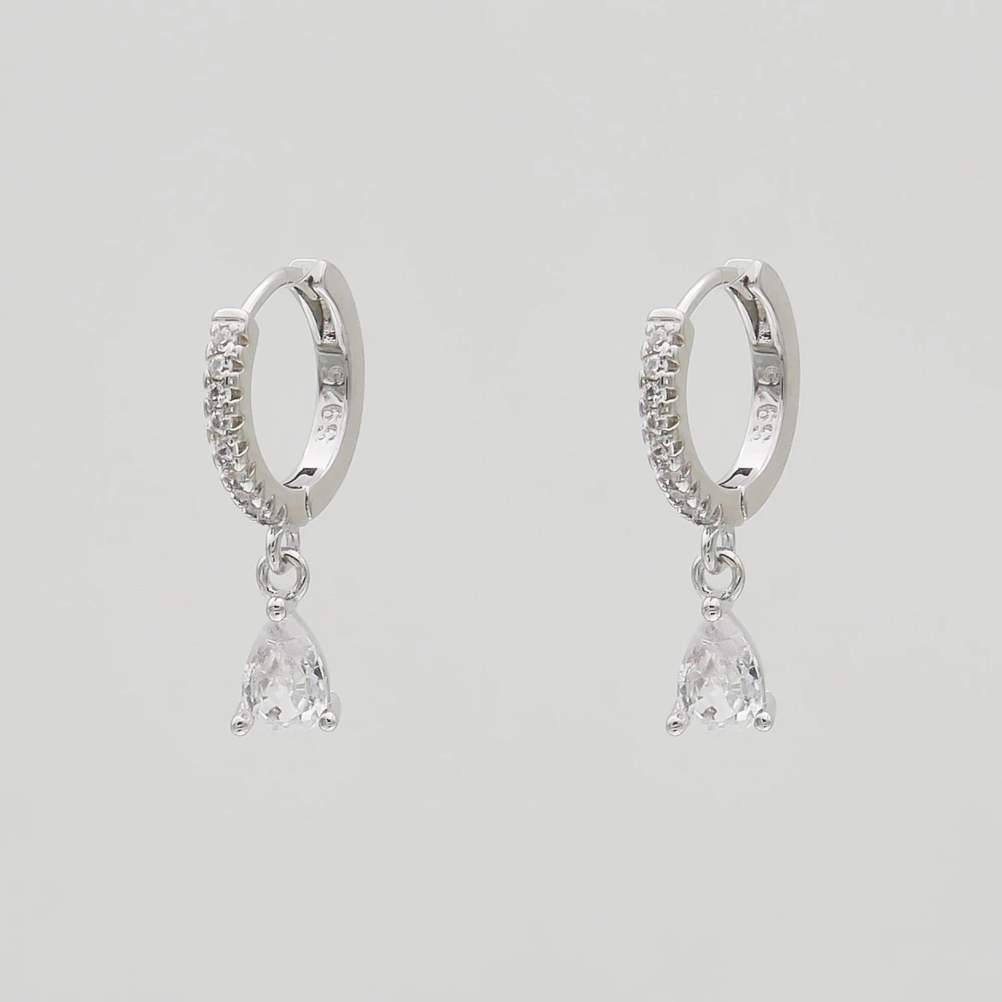 Aurora Gemstone Huggie Earrings - Image 5