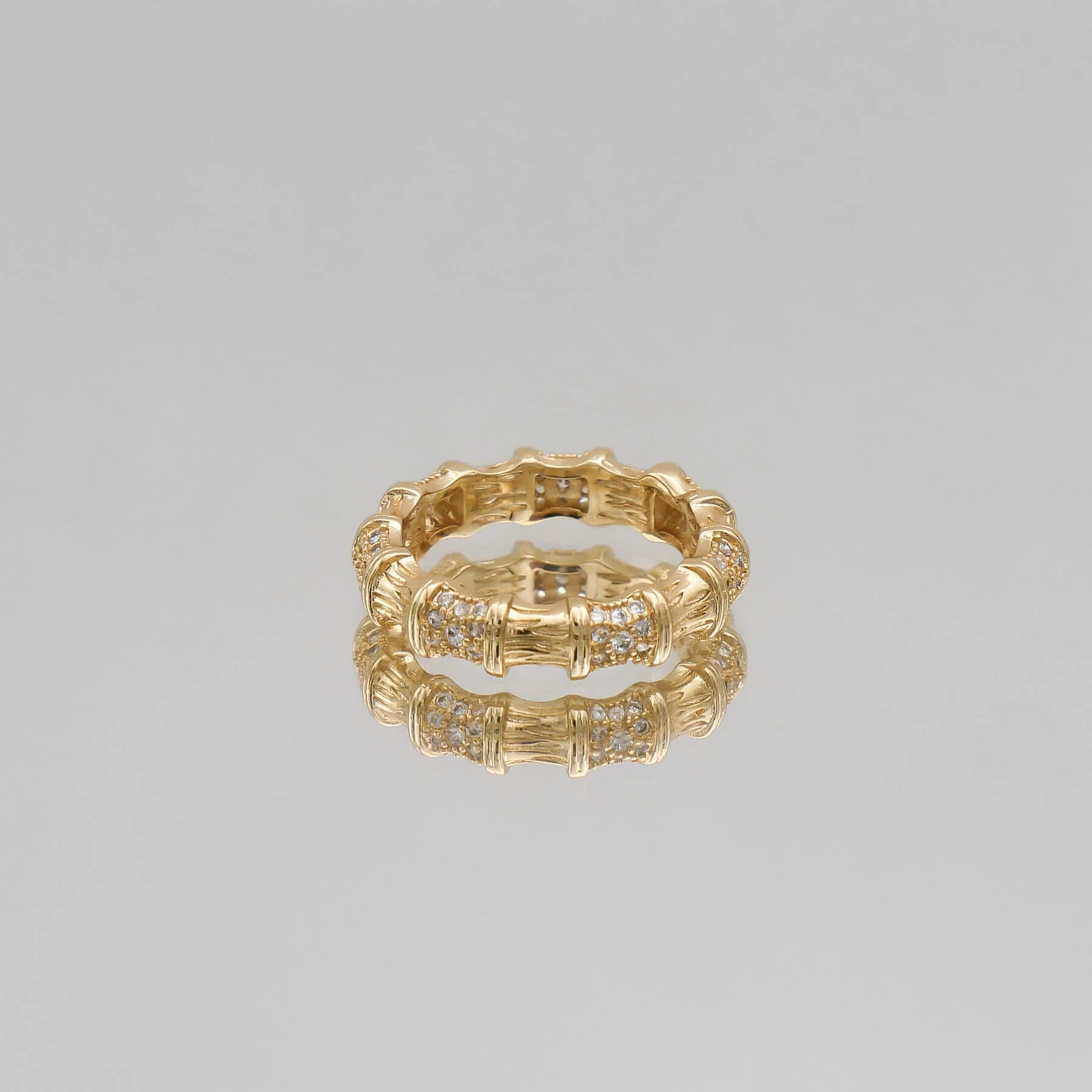 Ava bamboo CZ Ring - Image 4