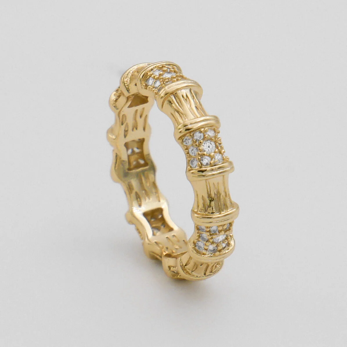 Ava bamboo CZ Ring - Image 5
