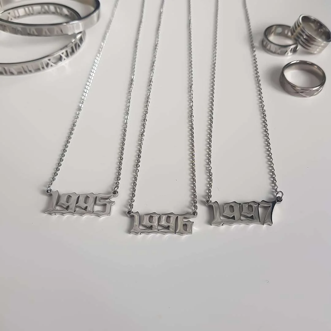 Birth-Year Necklace (Custom) - Image 5