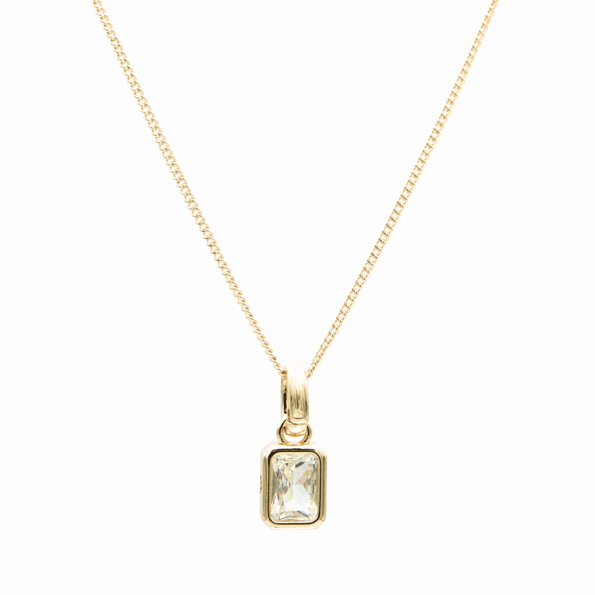 Emerald Cut Birthstone Necklace - Image 16