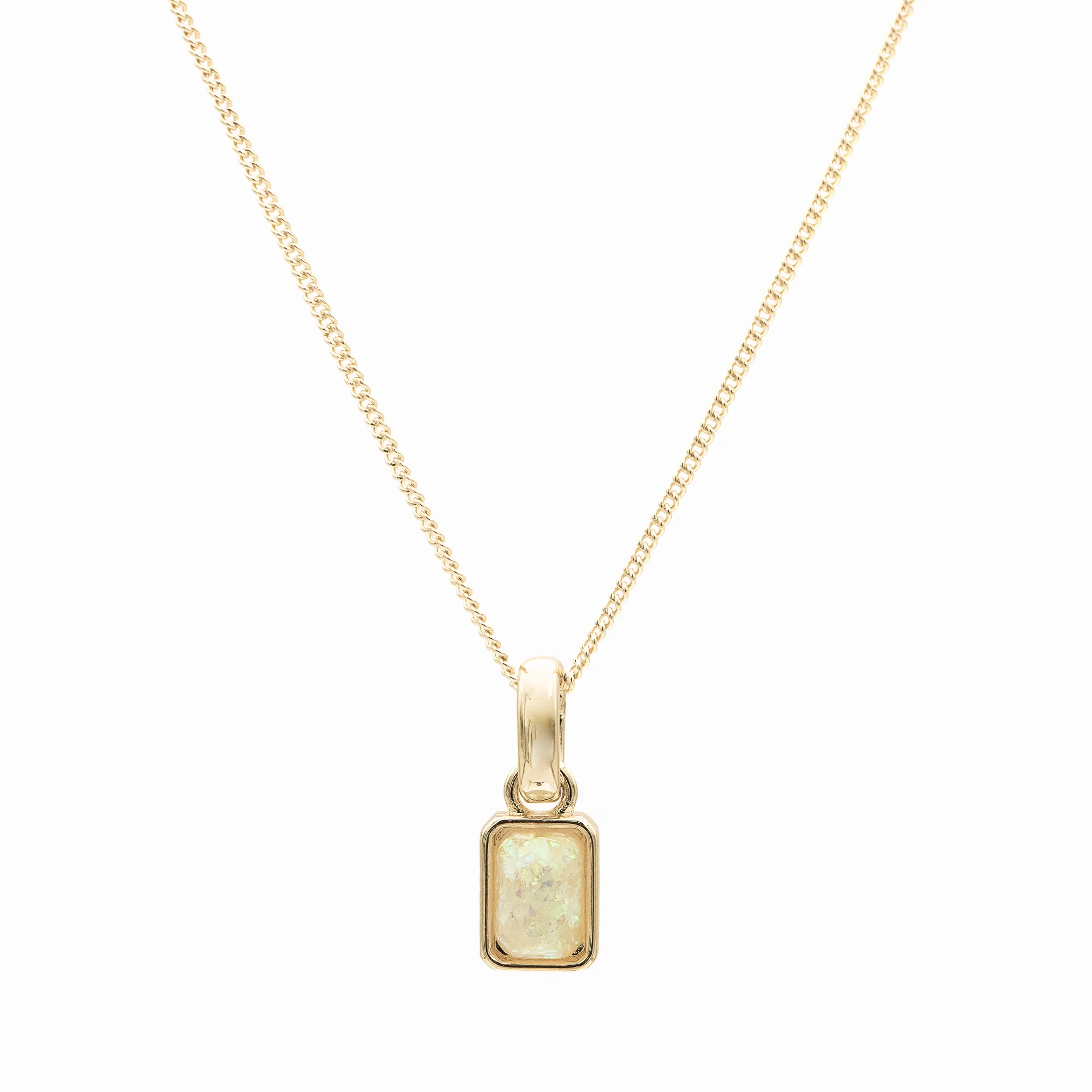 Emerald Cut Birthstone Necklace - Image 28