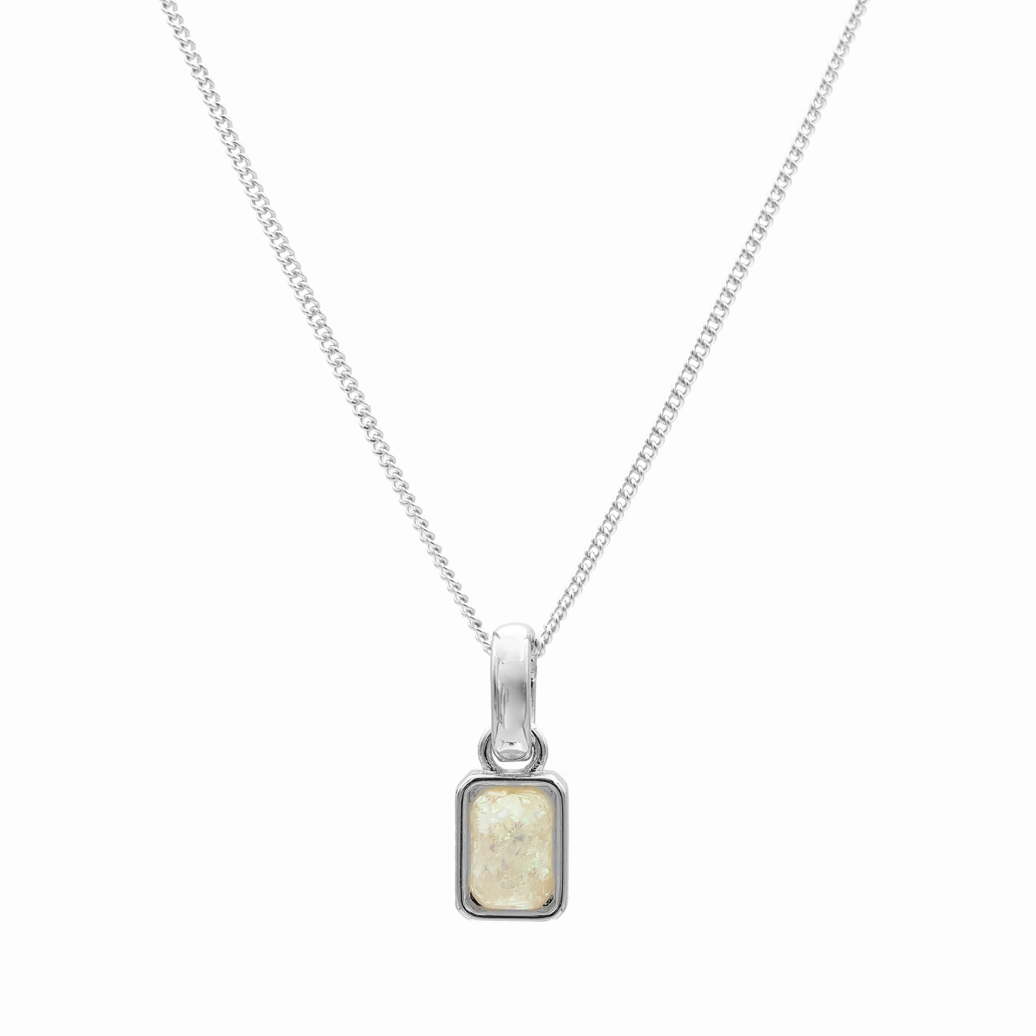 Emerald Cut Birthstone Necklace - Image 29