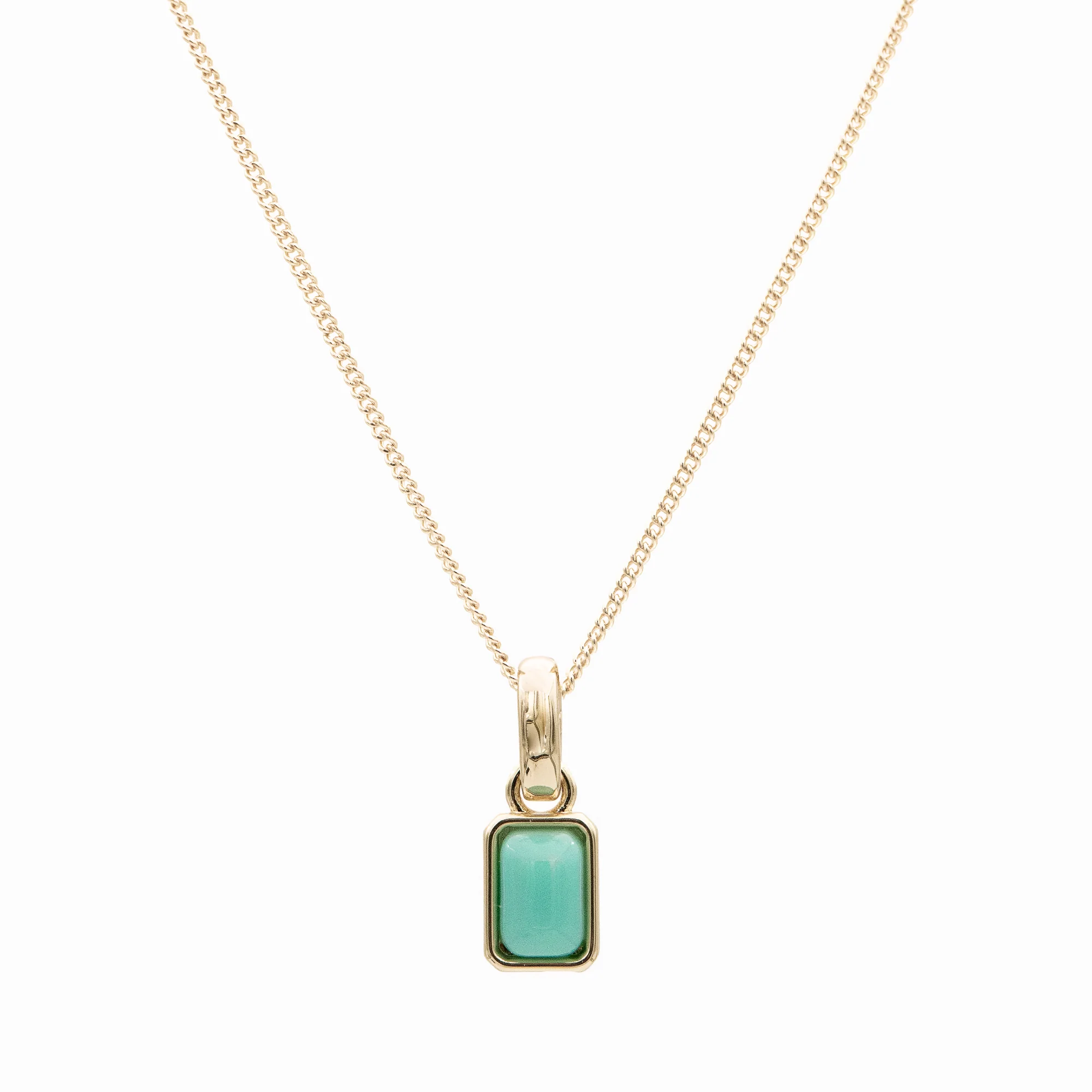 Emerald Cut Birthstone Necklace - Image 32
