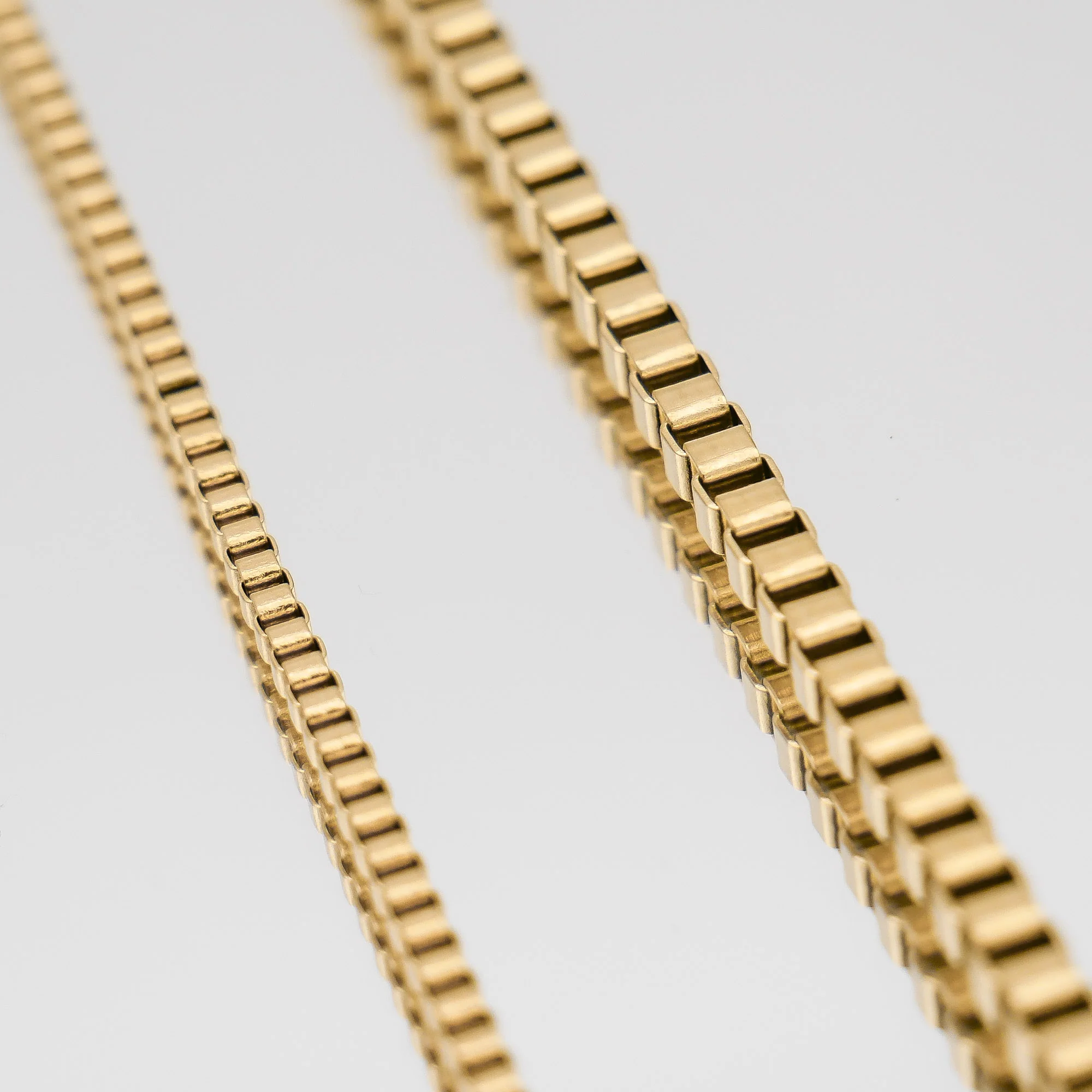 Box Chain Necklace | Gold - Image 14