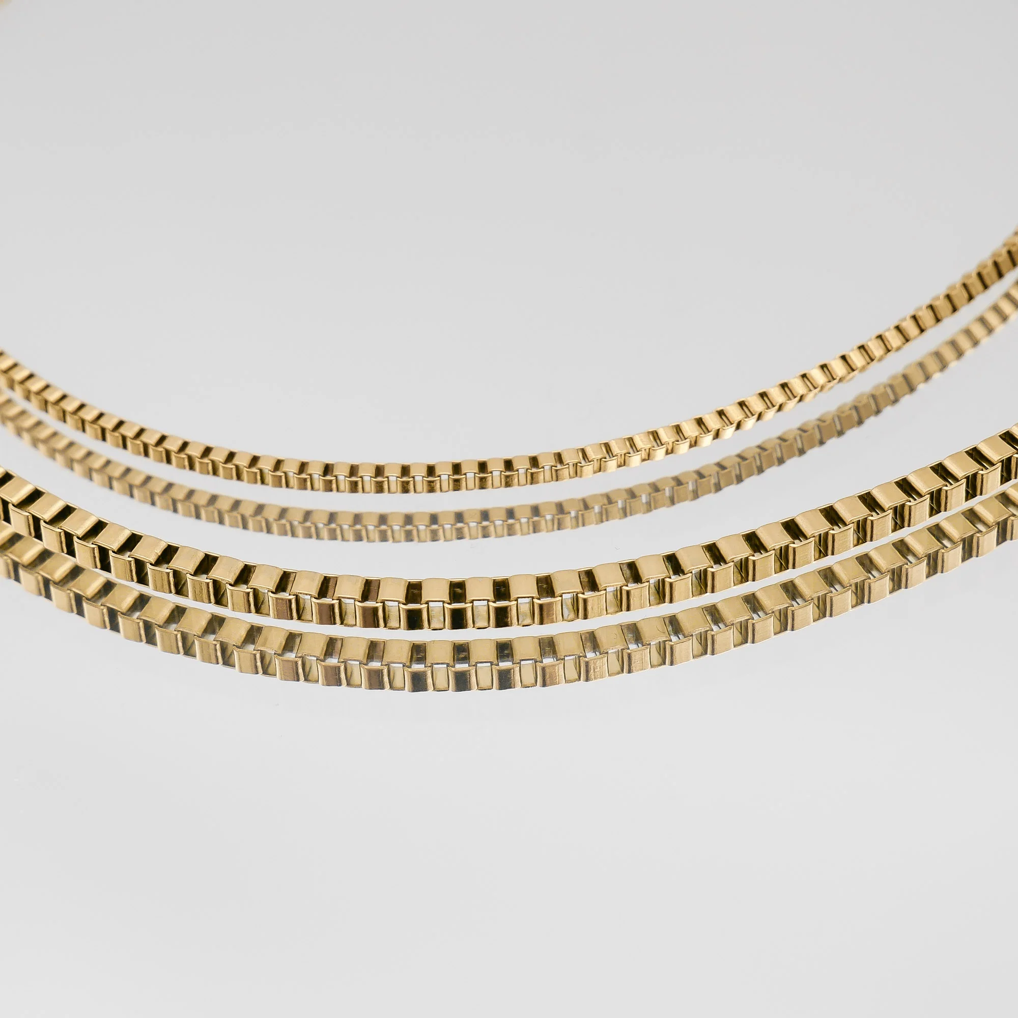 Box Chain Necklace | Gold - Image 9
