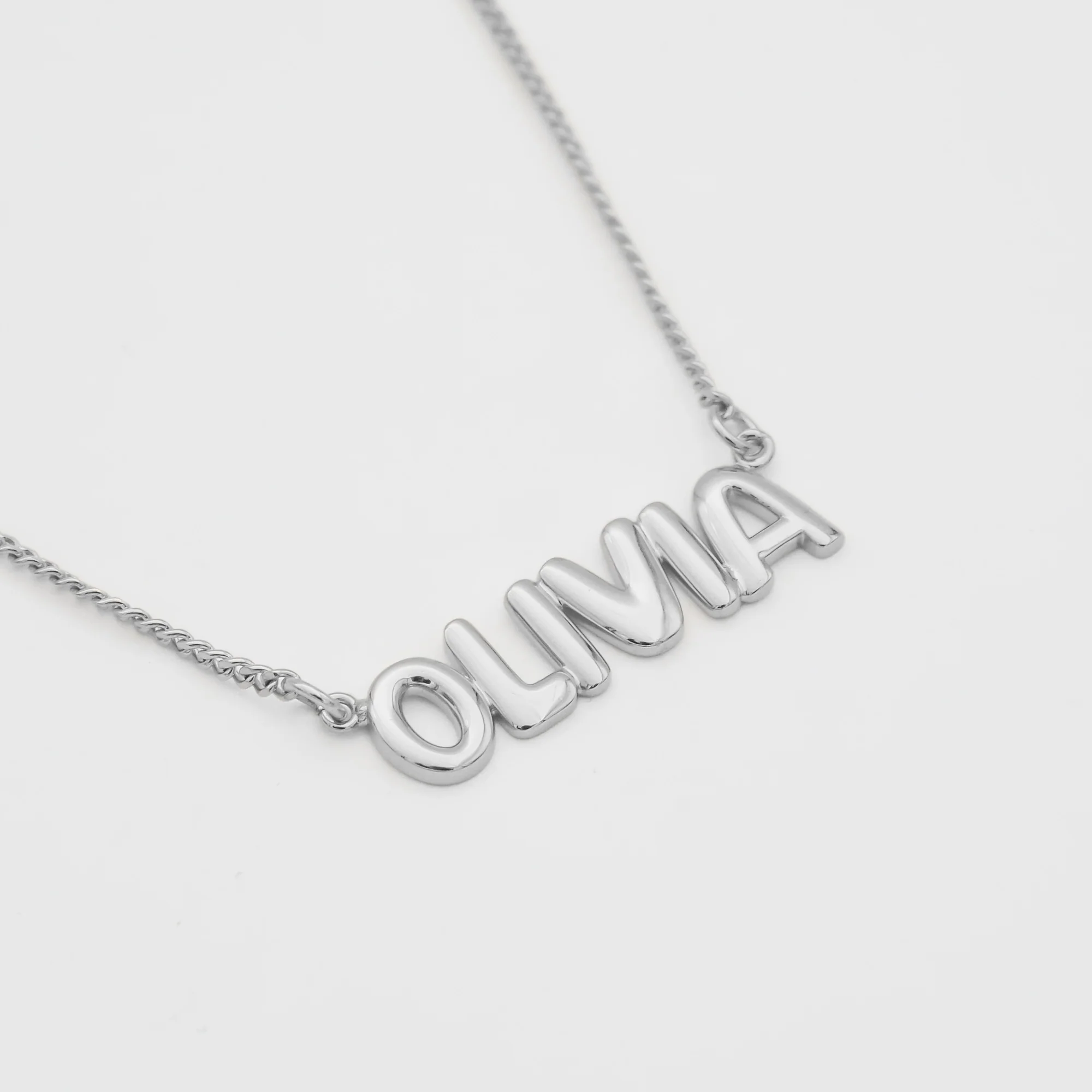Bubble Custom Name Necklace - Image 3