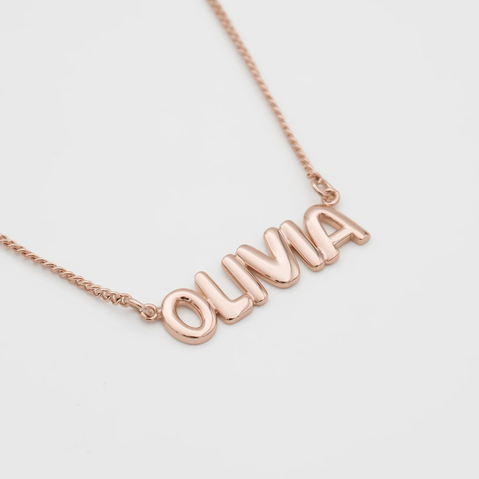 Bubble Custom Name Necklace - Image 4