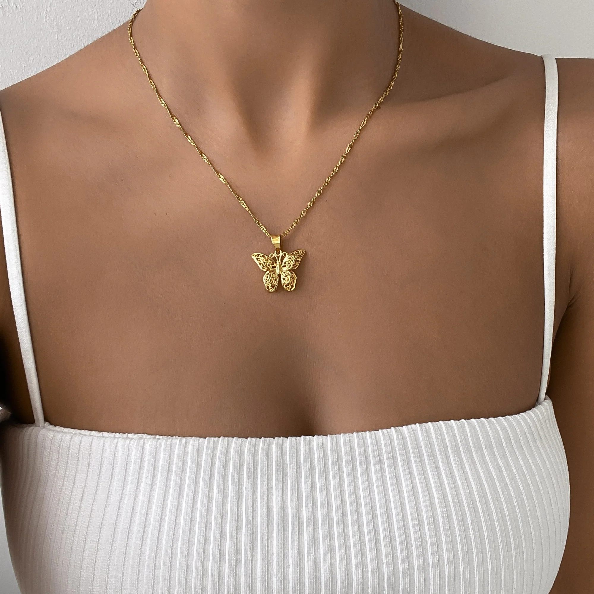 Butterfly Necklace | Gold - Image 4
