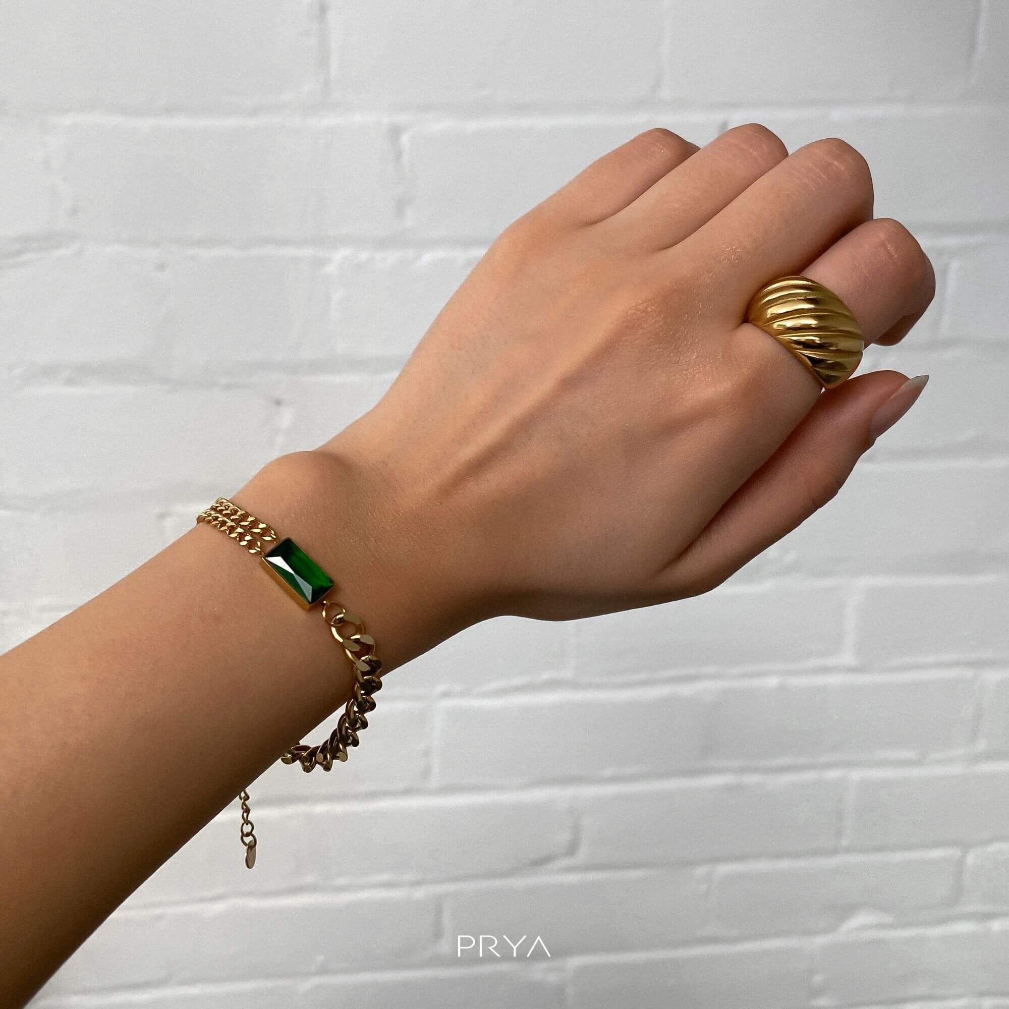 Callie Cuban Contrast Bracelet - Image 3
