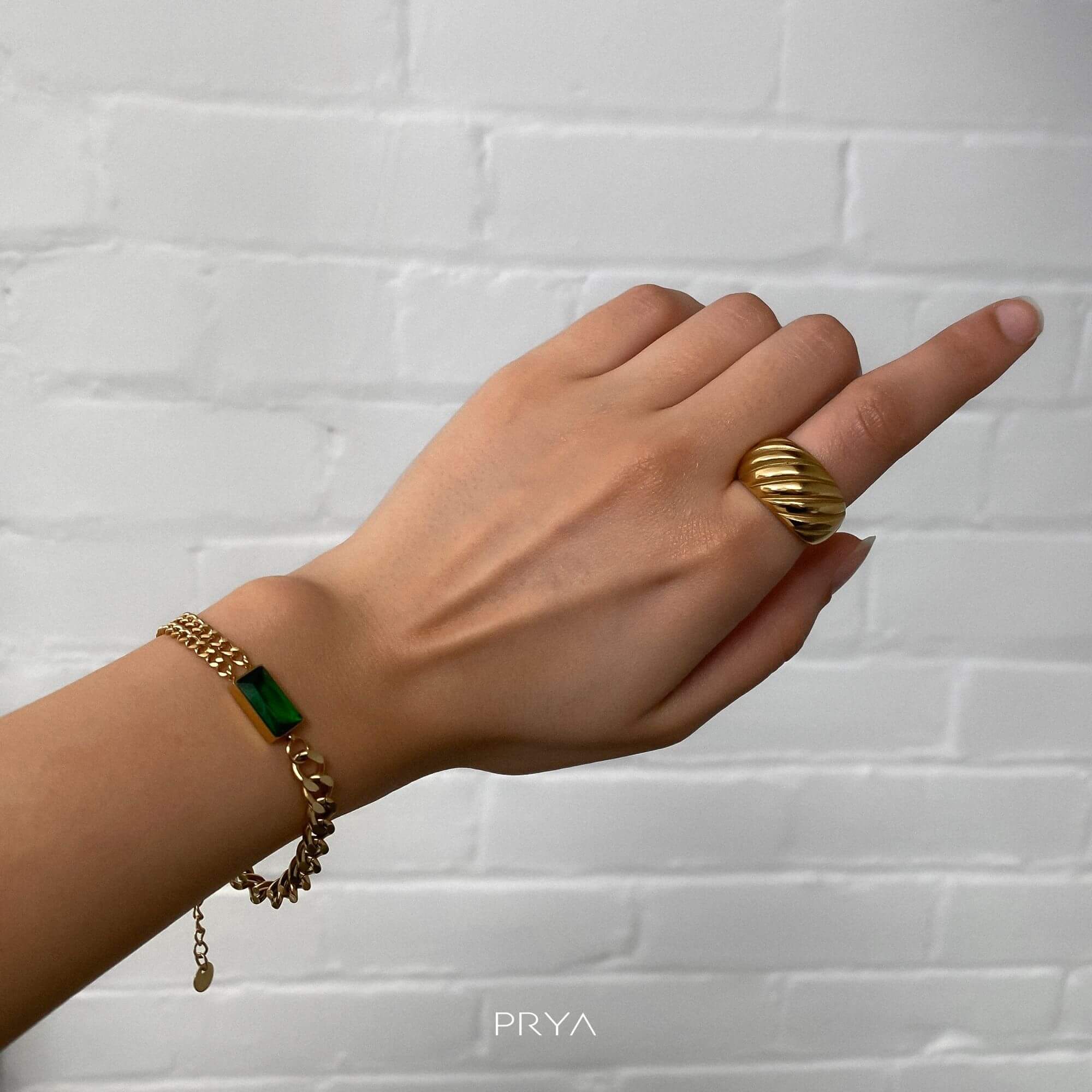 Callie Cuban Contrast Bracelet - Image 9
