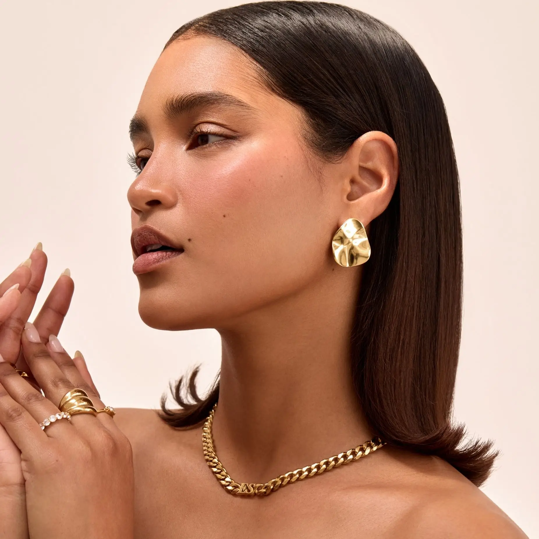 Cela Geometric Earrings - Image 2