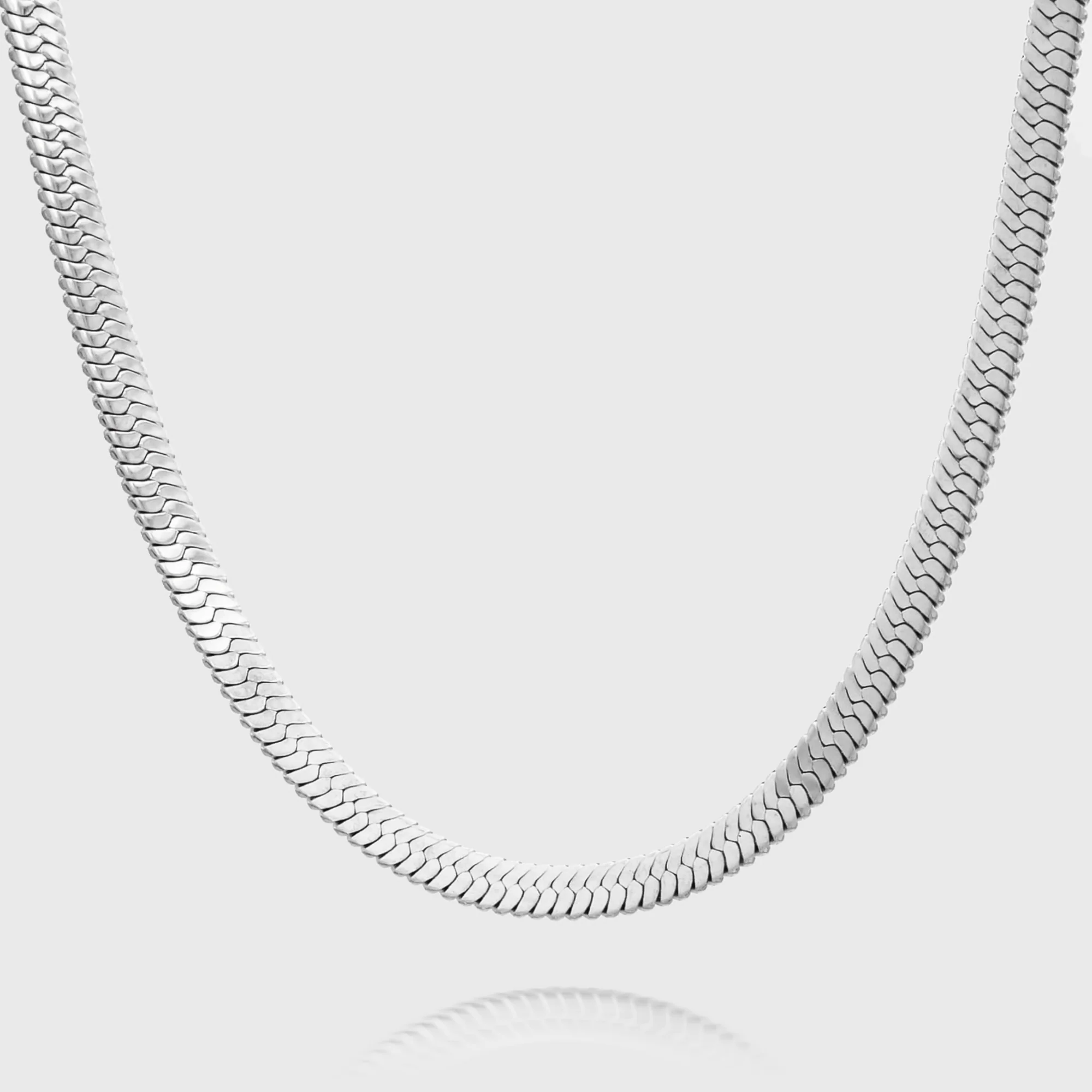 Chunky Herringbone Snake Necklace - Image 3