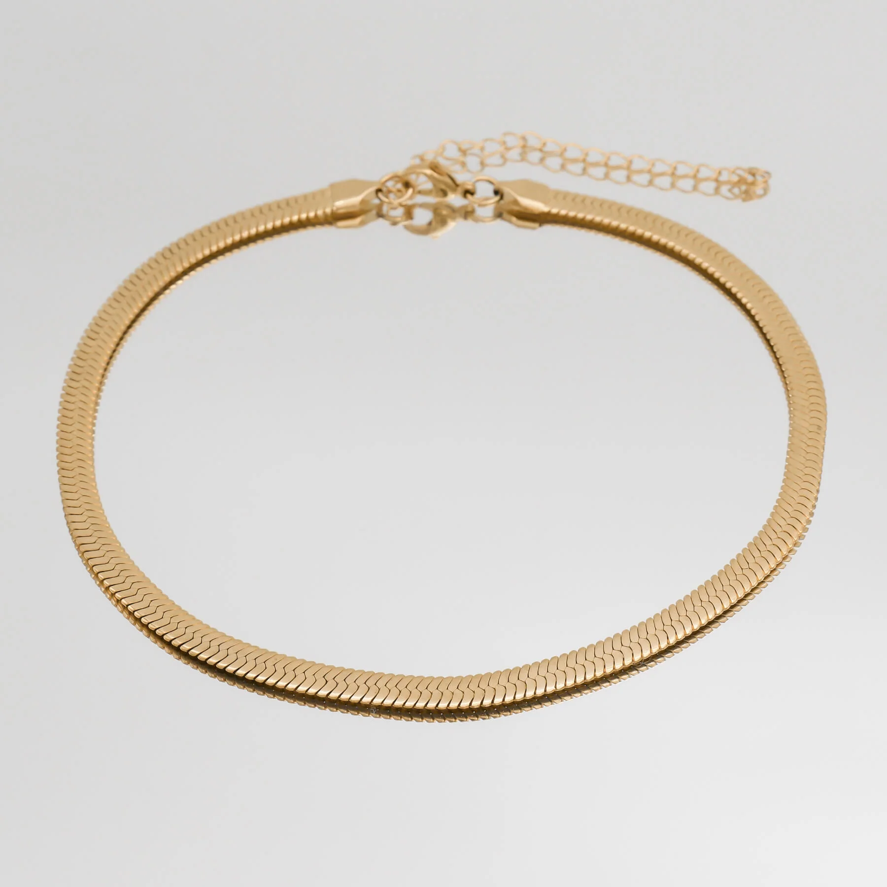 Chunky Herringbone Snake Necklace - Image 4