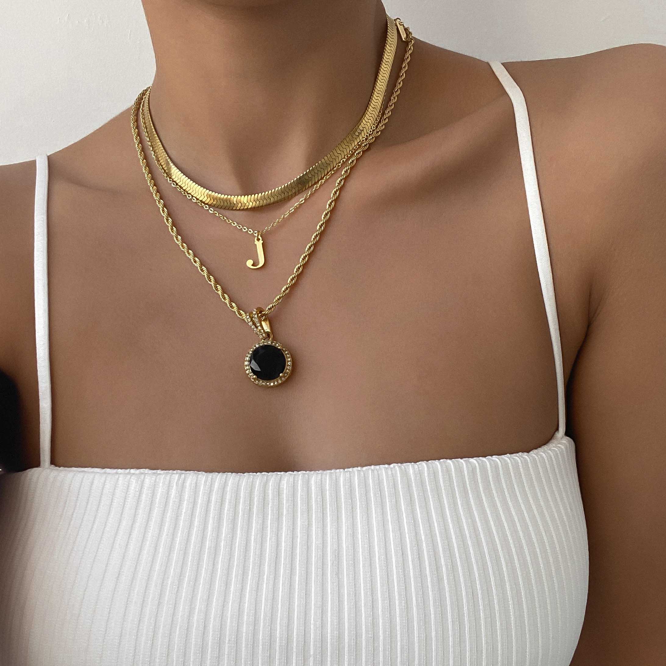 Chunky Herringbone Snake Necklace - Image 5