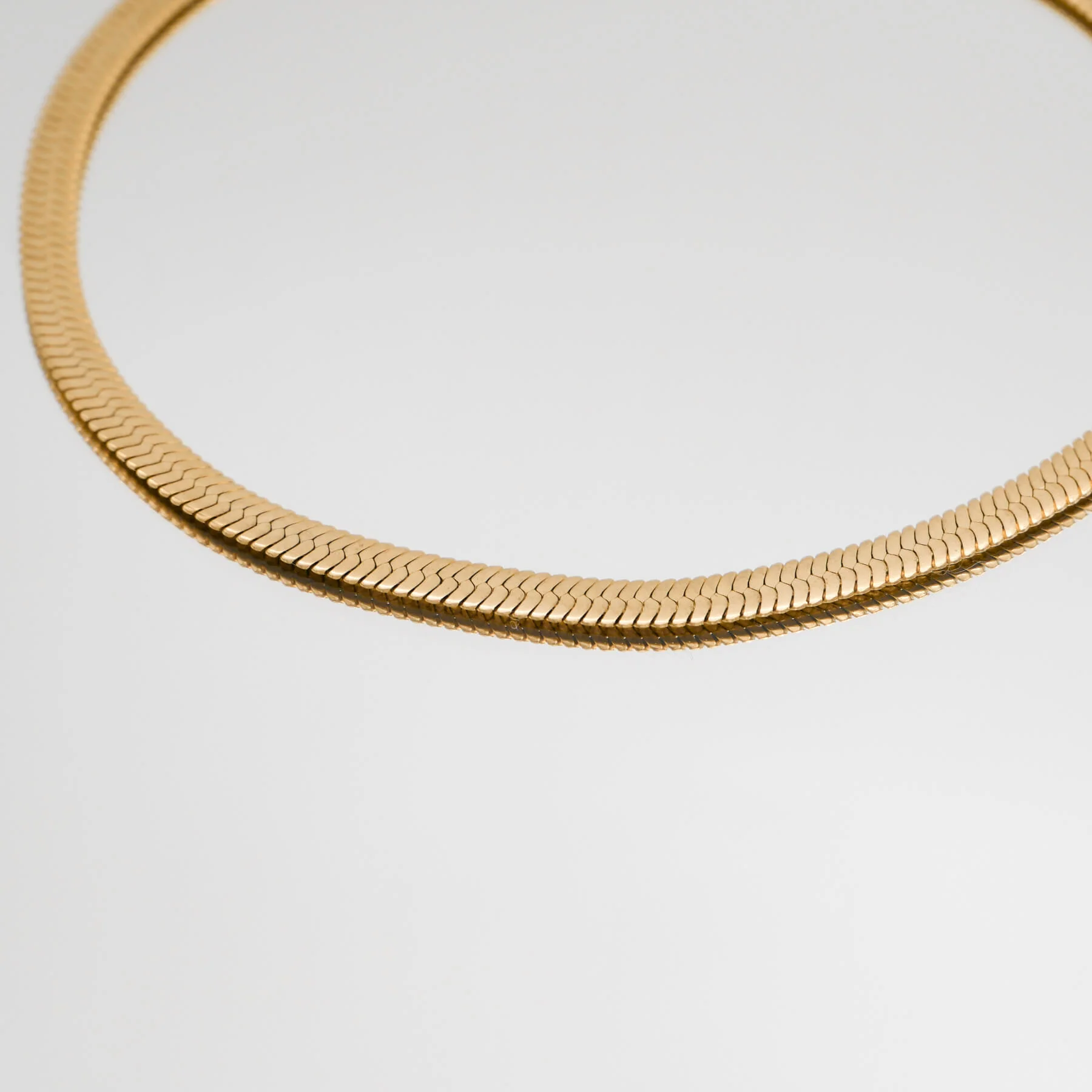 Chunky Herringbone Snake Necklace - Image 6