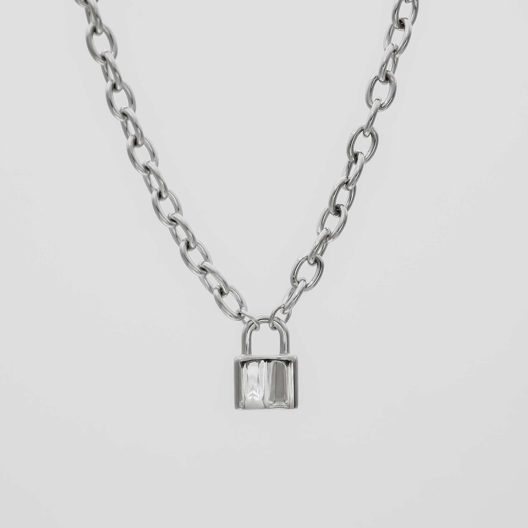 Chunky Lock Necklace - Image 2