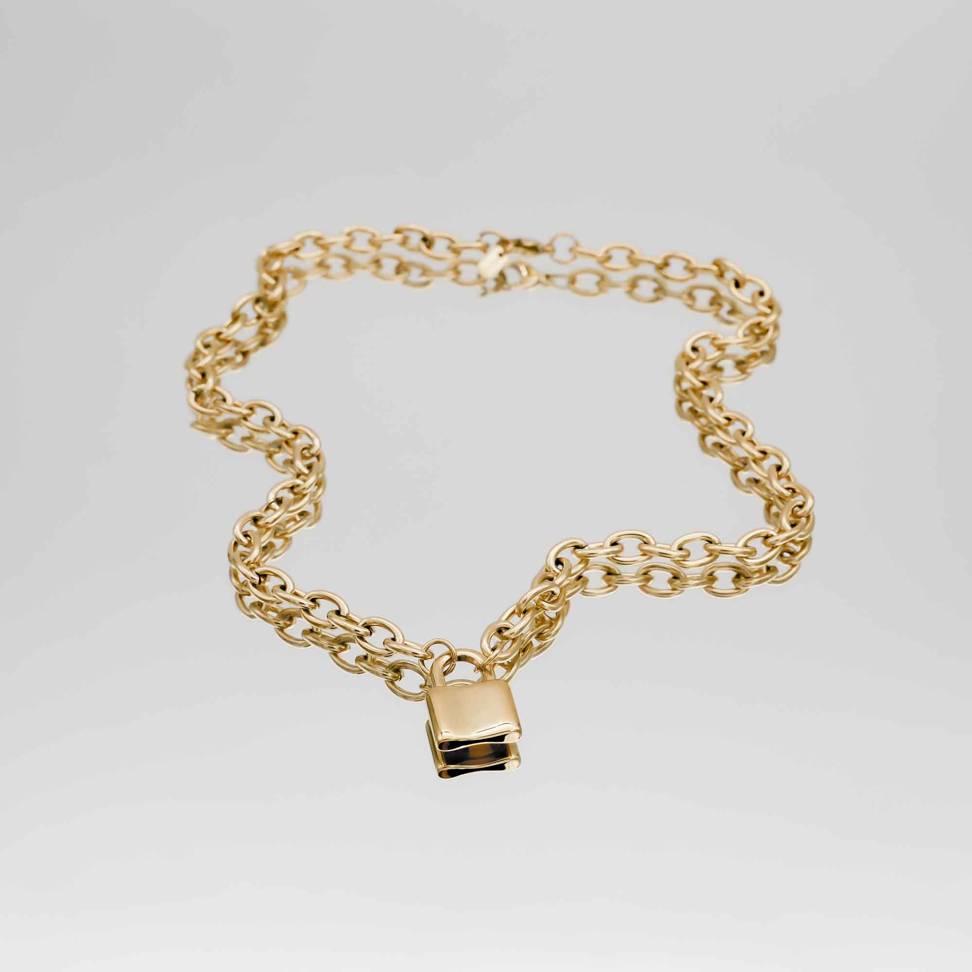 Chunky Lock Necklace - Image 3