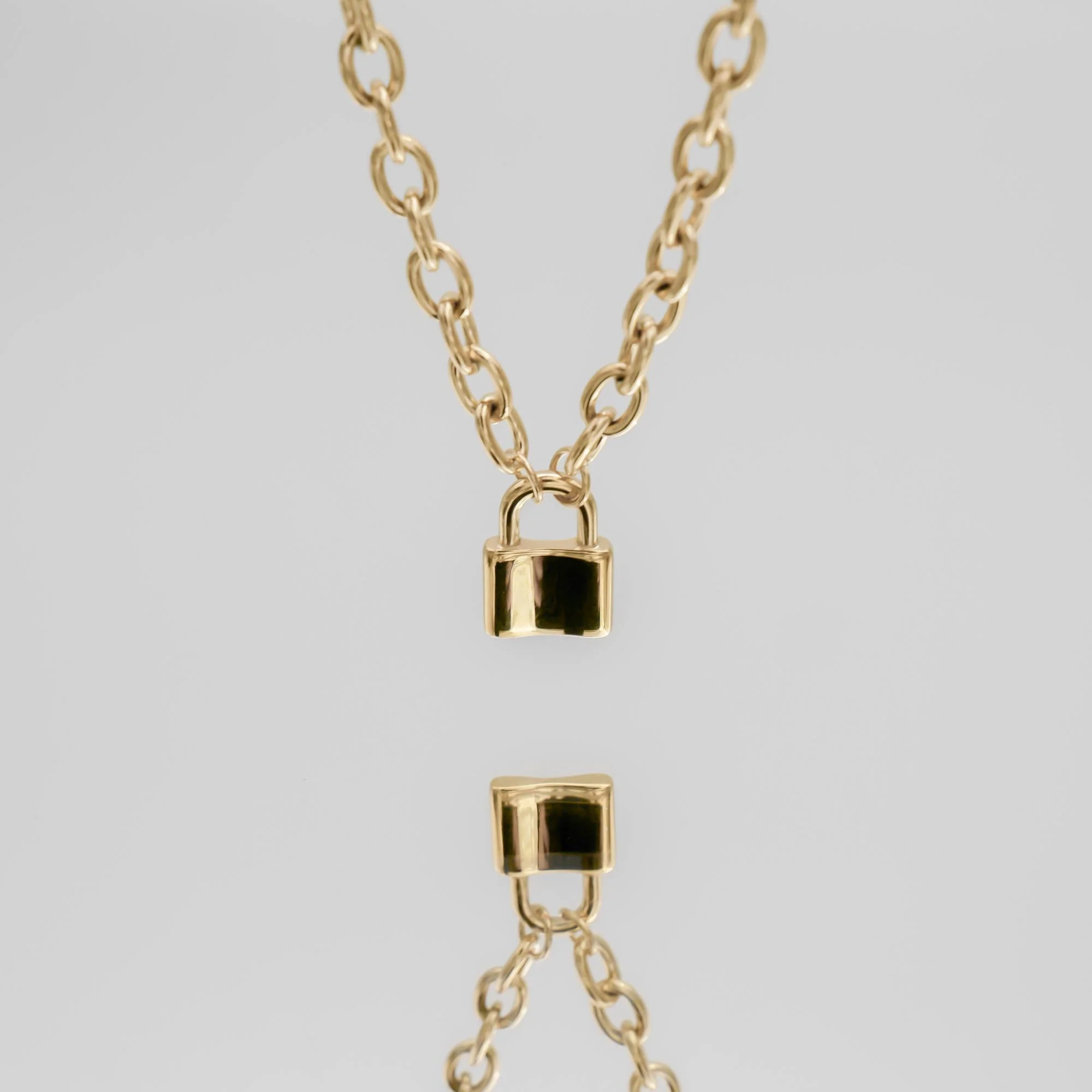 Chunky Lock Necklace - Image 4