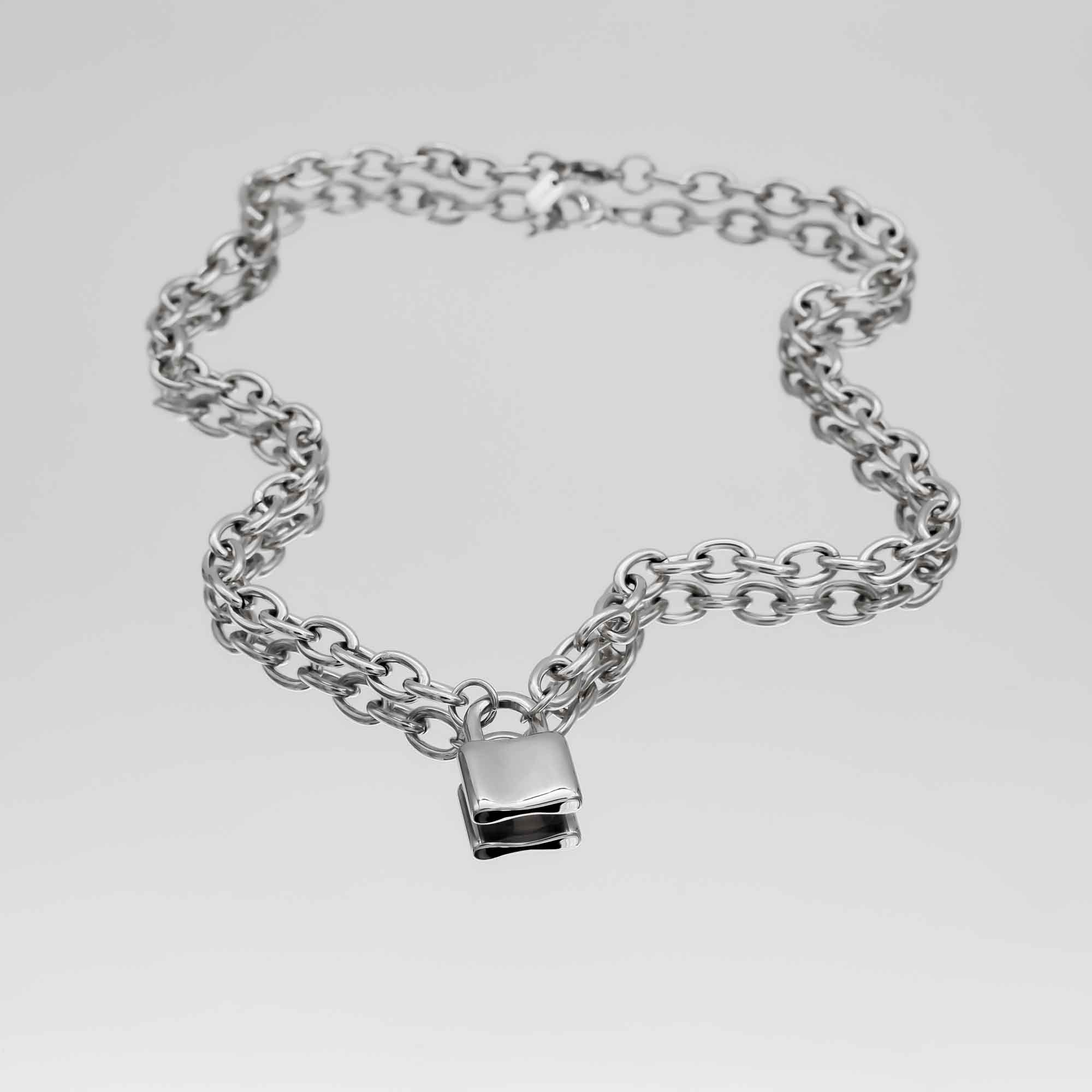 Chunky Lock Necklace - Image 8