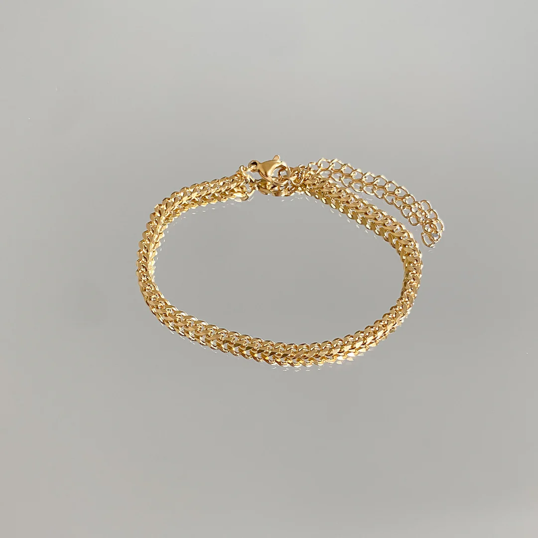 Classic Cuban Anklet Gold - Image 6