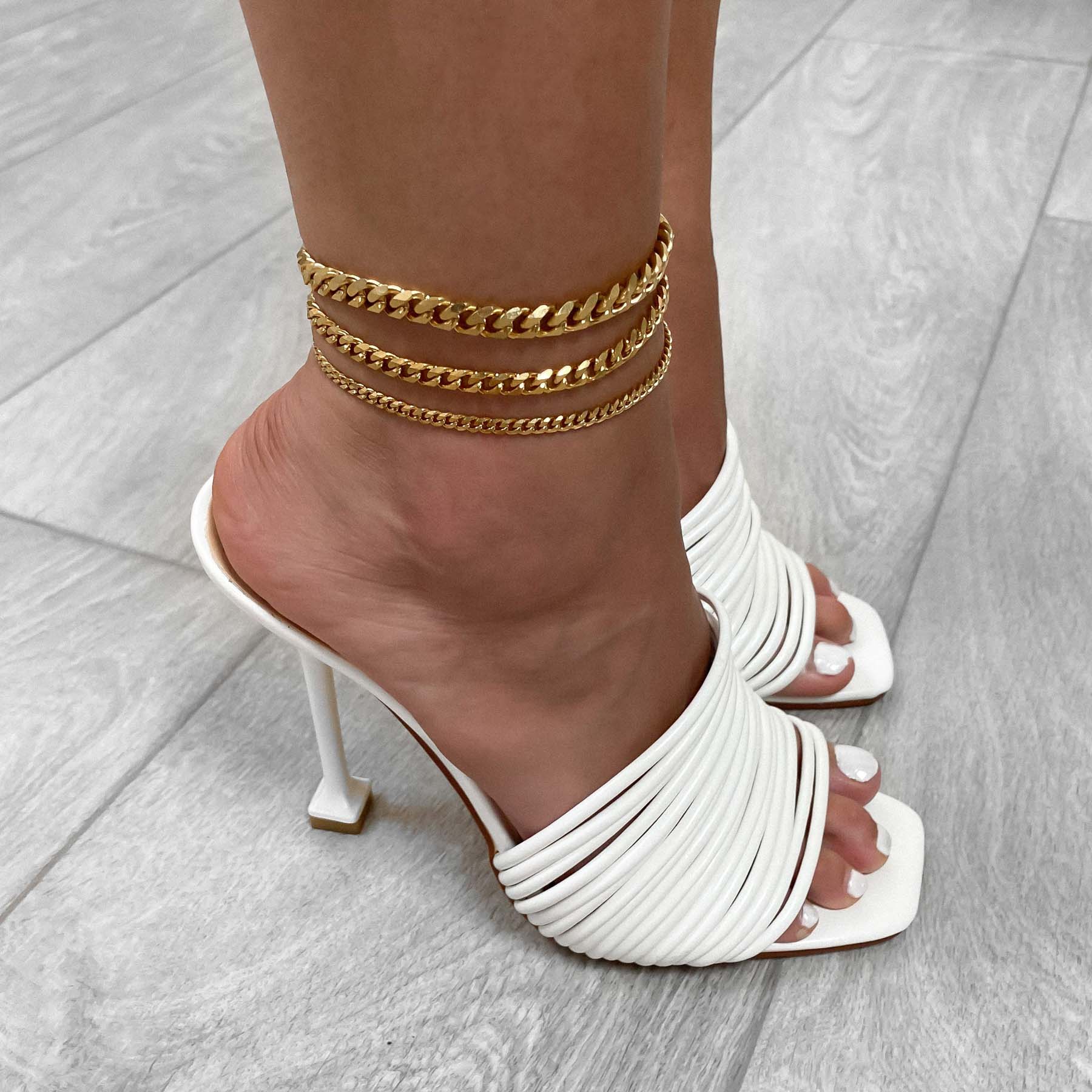 Classic Cuban Anklet Gold - Image 7